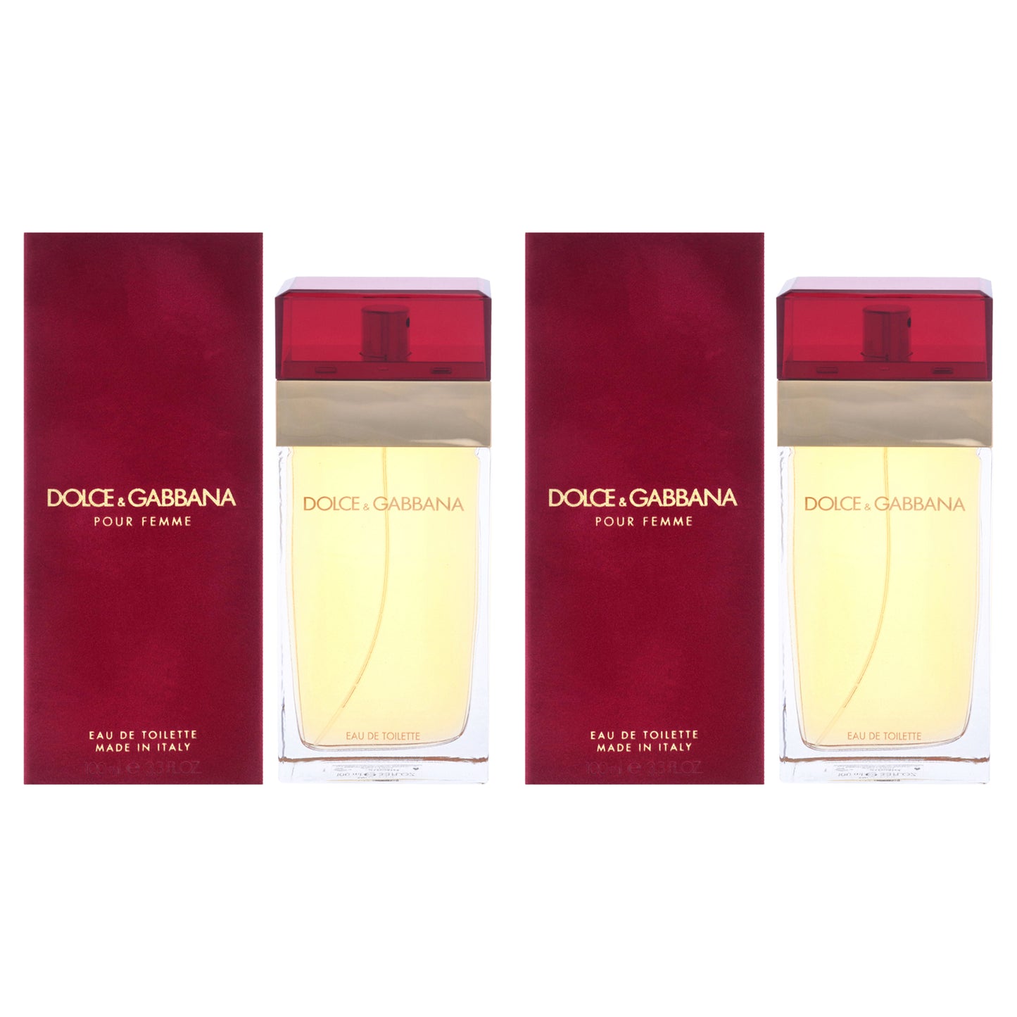 Dolce and Gabbana by Dolce and Gabbana for Women - 3.4 oz EDT Spray - Pack of 2