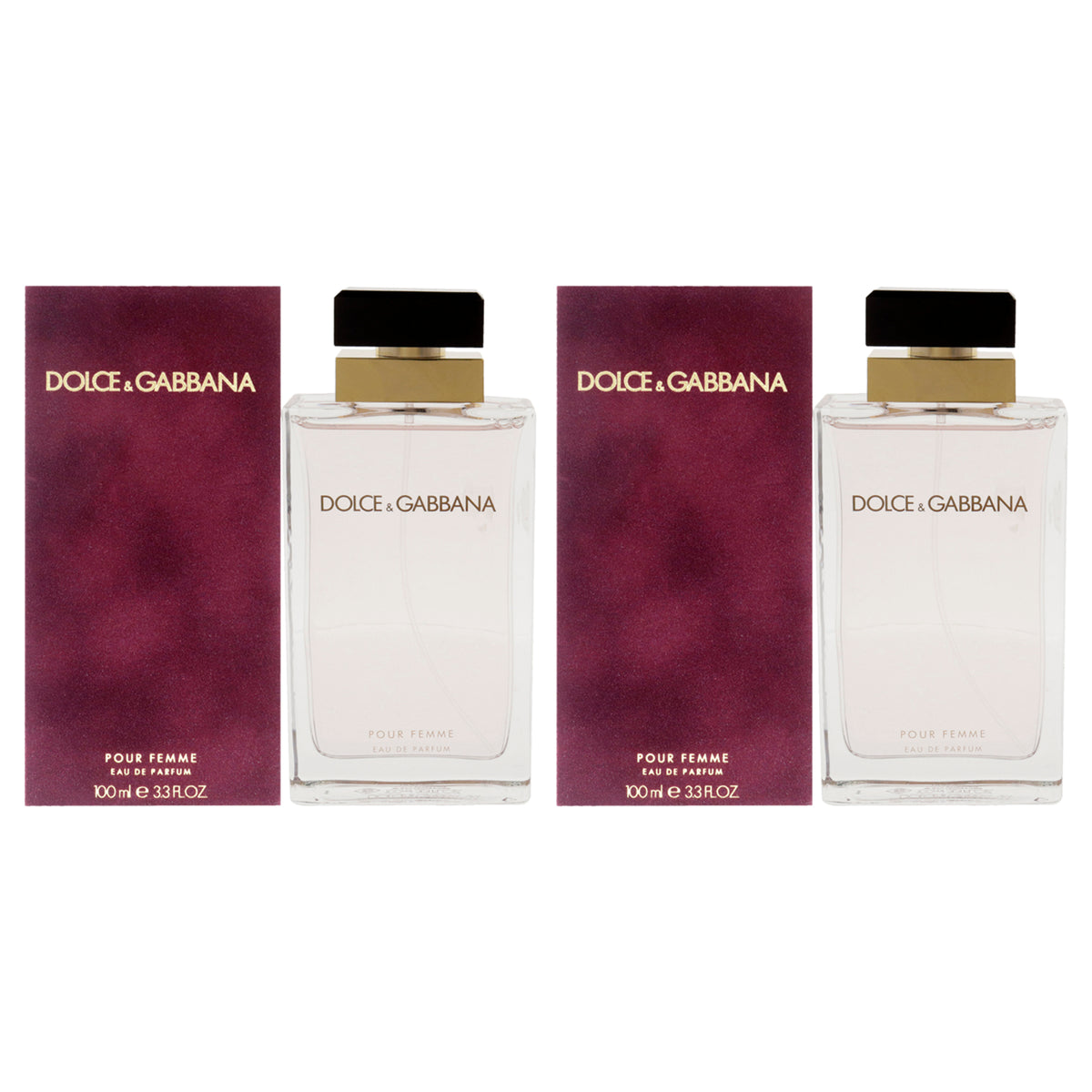 Dolce and Gabbana Pour Femme by Dolce and Gabbana for Women - 3.3 oz EDP Spray - Pack of 2