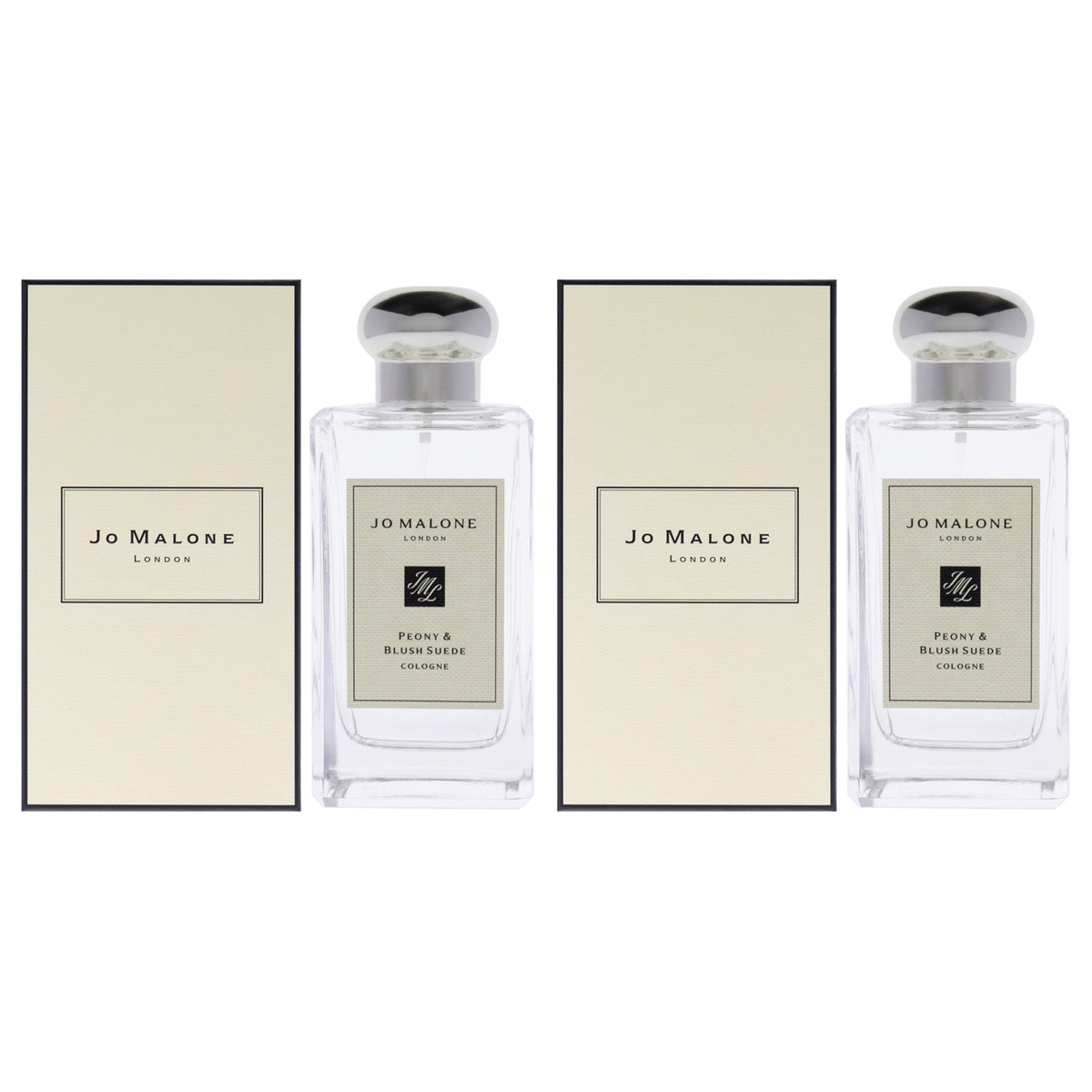 Peony and Blush Suede by Jo Malone for Women - 3.4 oz Cologne Spray - Pack of 2