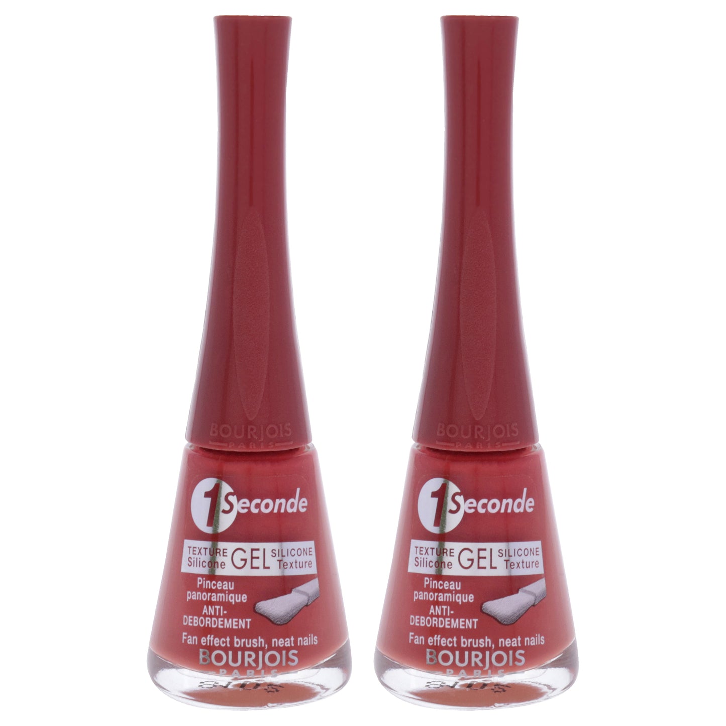 1 Seconde - 48 Nice Tomette You by Bourjois for Women - 0.3 oz Nail Polish - Pack of 2