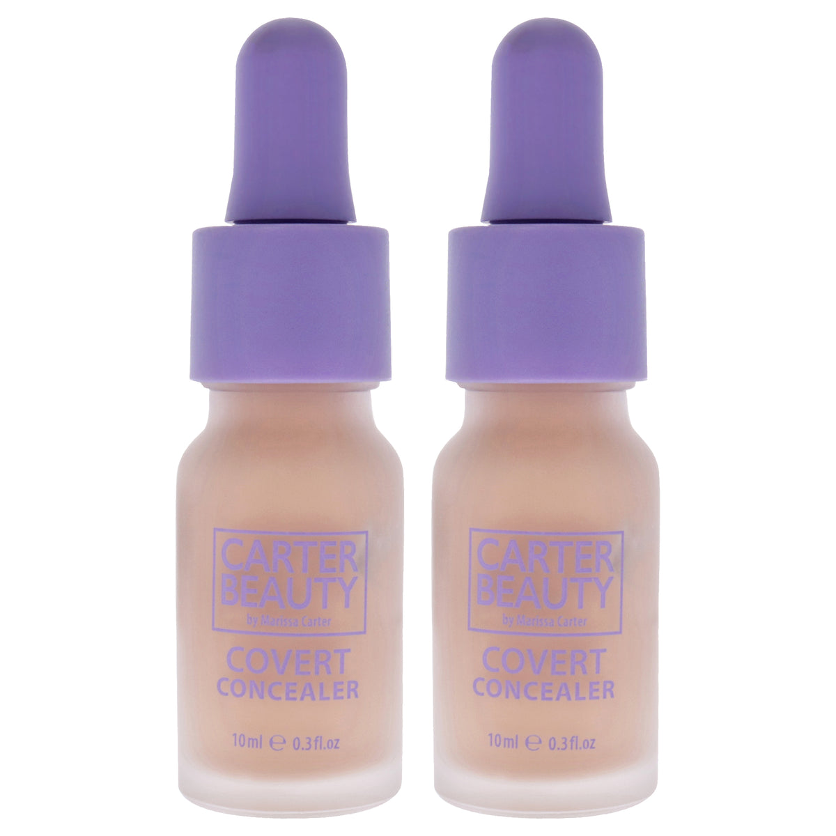 Covert Brightening Concealer - Shortbread by Carter Beauty for Women - 0.3 oz Concealer - Pack of 2