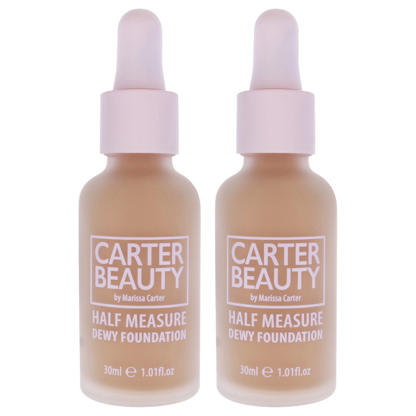 Half Measure Dewy Foundation - Banoffee by Carter Beauty for Women - 1.01 oz Foundation - Pack of 2