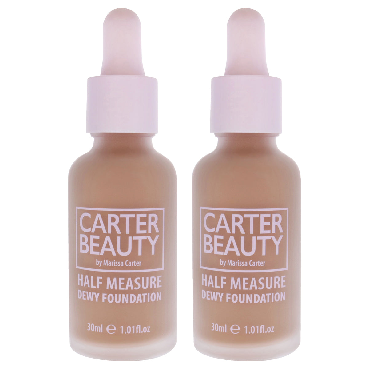 Half Measure Dewy Foundation - Gingerbread by Carter Beauty for Women - 1.01 oz Foundation - Pack of 2