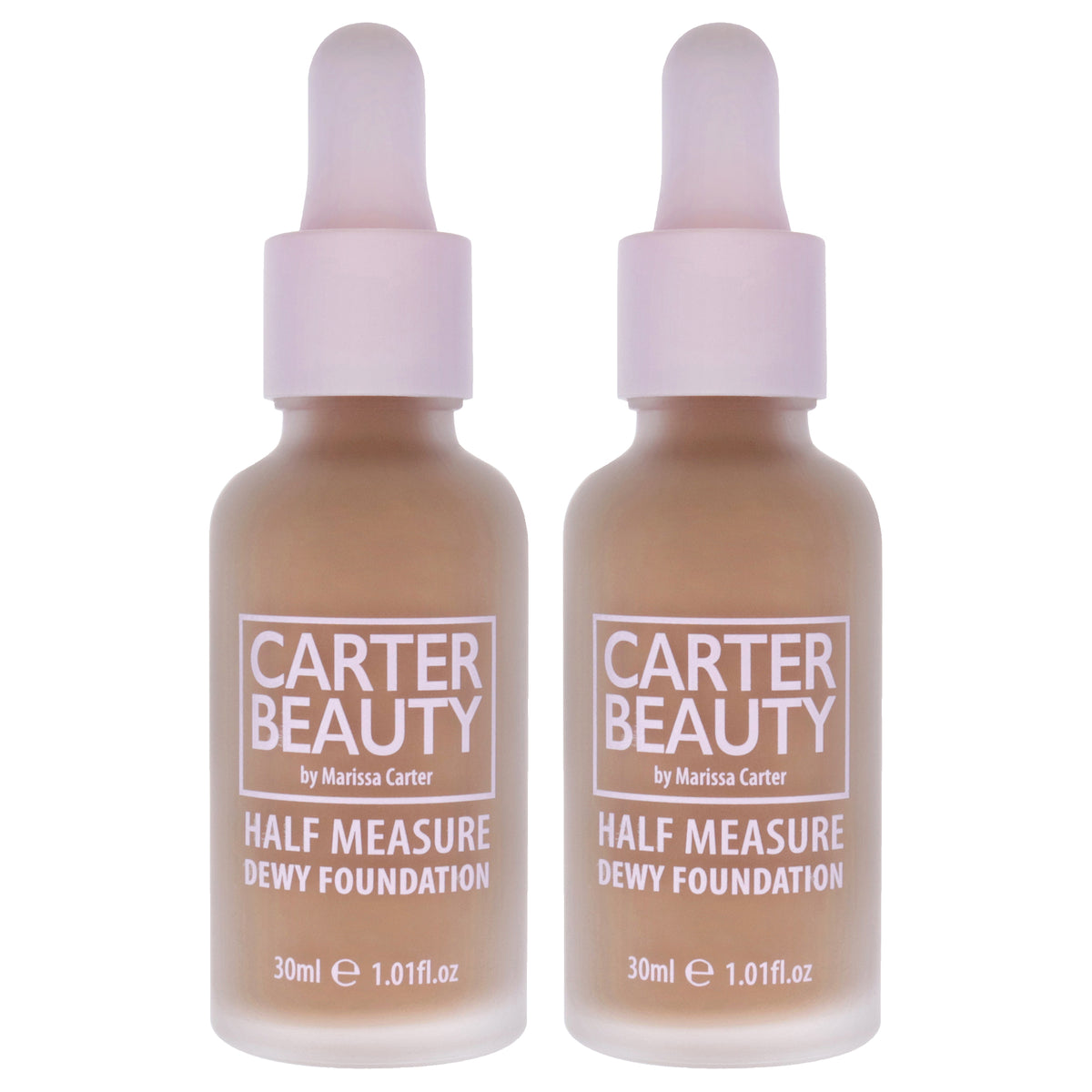 Half Measure Dewy Foundation - Truffle by Carter Beauty for Women - 1.01 oz Foundation - Pack of 2