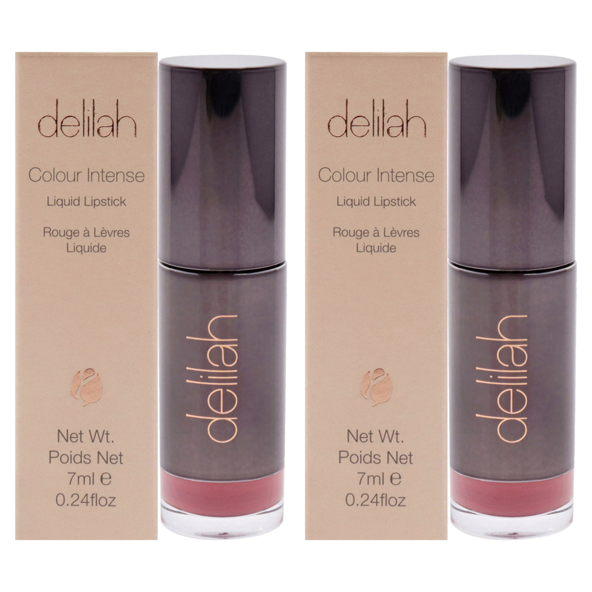 Colour Intense Liquid Lipstick - Blossom by Delilah for Women - 0.24 oz Lipstick - Pack of 2