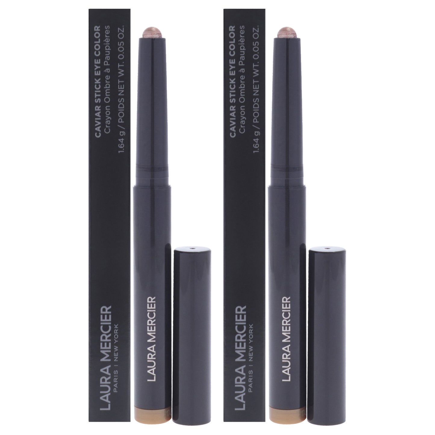 Caviar Stick Eye Colour - Metallic Taupe by Laura Mercier for Women - 0.05 oz Eyeshadow - Pack of 2