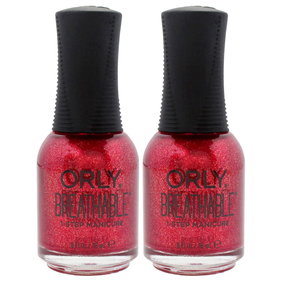 Breathable Treatment Plus Color - 20904 Stronger Than Ever by Orly for Women - 0.6 oz Nail Polish - Pack of 2