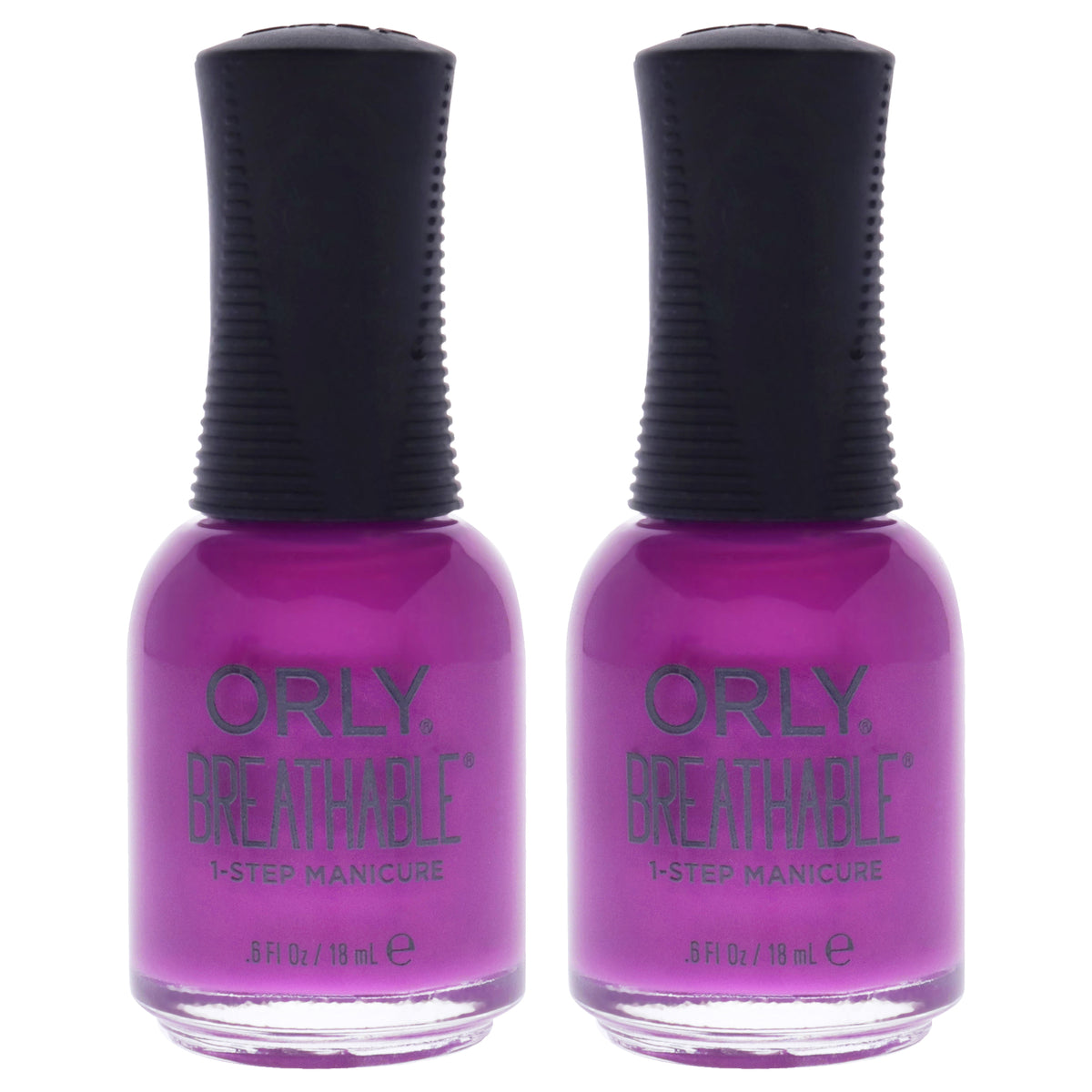Breathable Treatment Plus Color - 20915 Give Me A Break by Orly for Women - 0.6 oz Nail Polish - Pack of 2