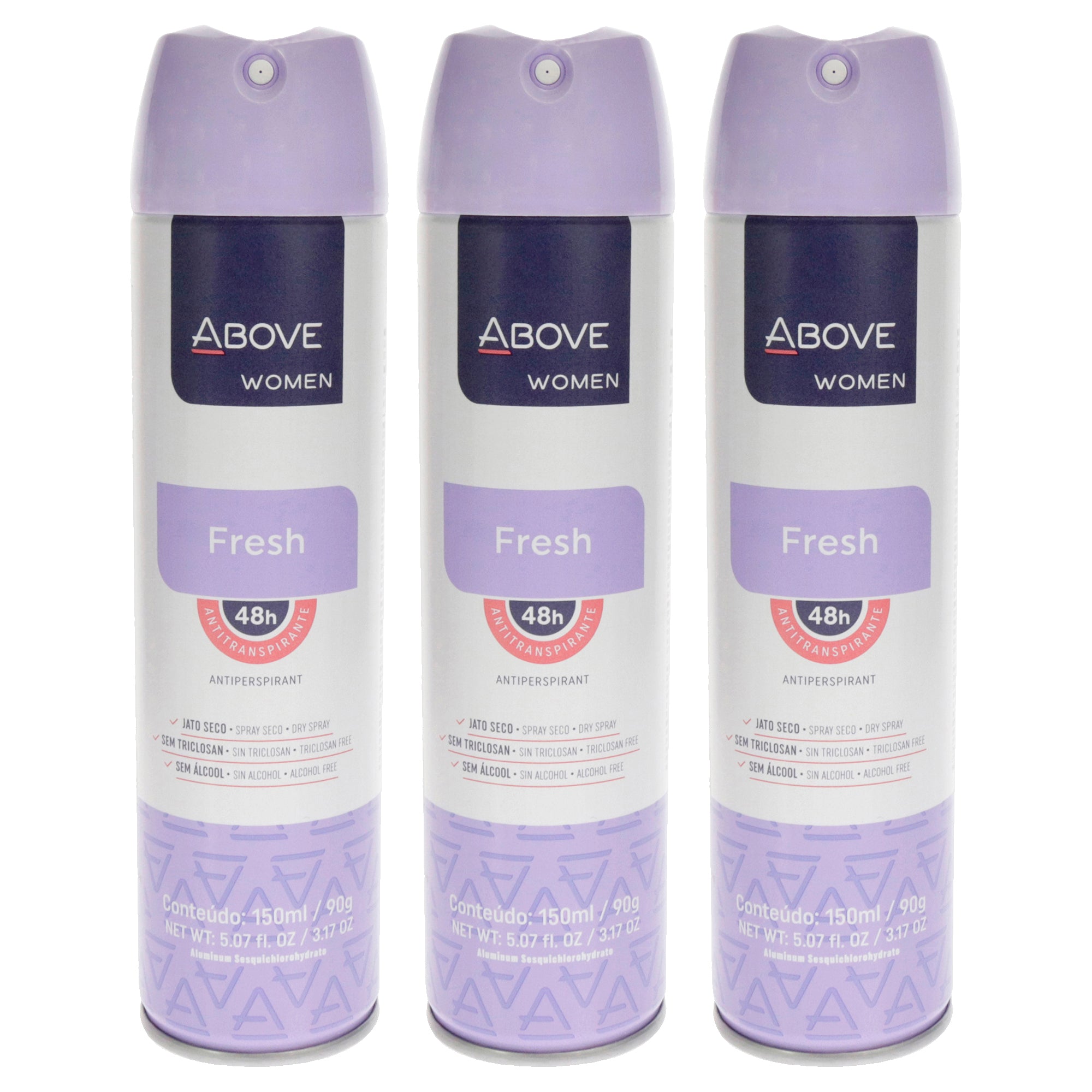 48 Hours Antiperspirant Deodorant - Fresh - Pack of 3 for Women by Above