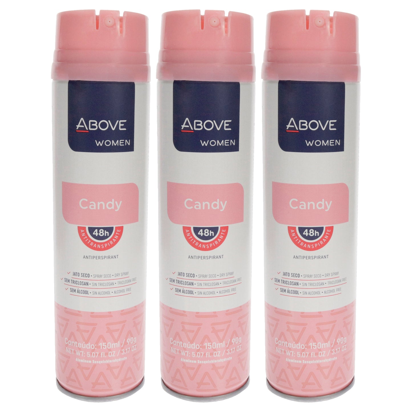 48 Hours Antiperspirant Deodorant - Candy by Above for Women - 3.17 oz Deodorant Spray - Pack of 3