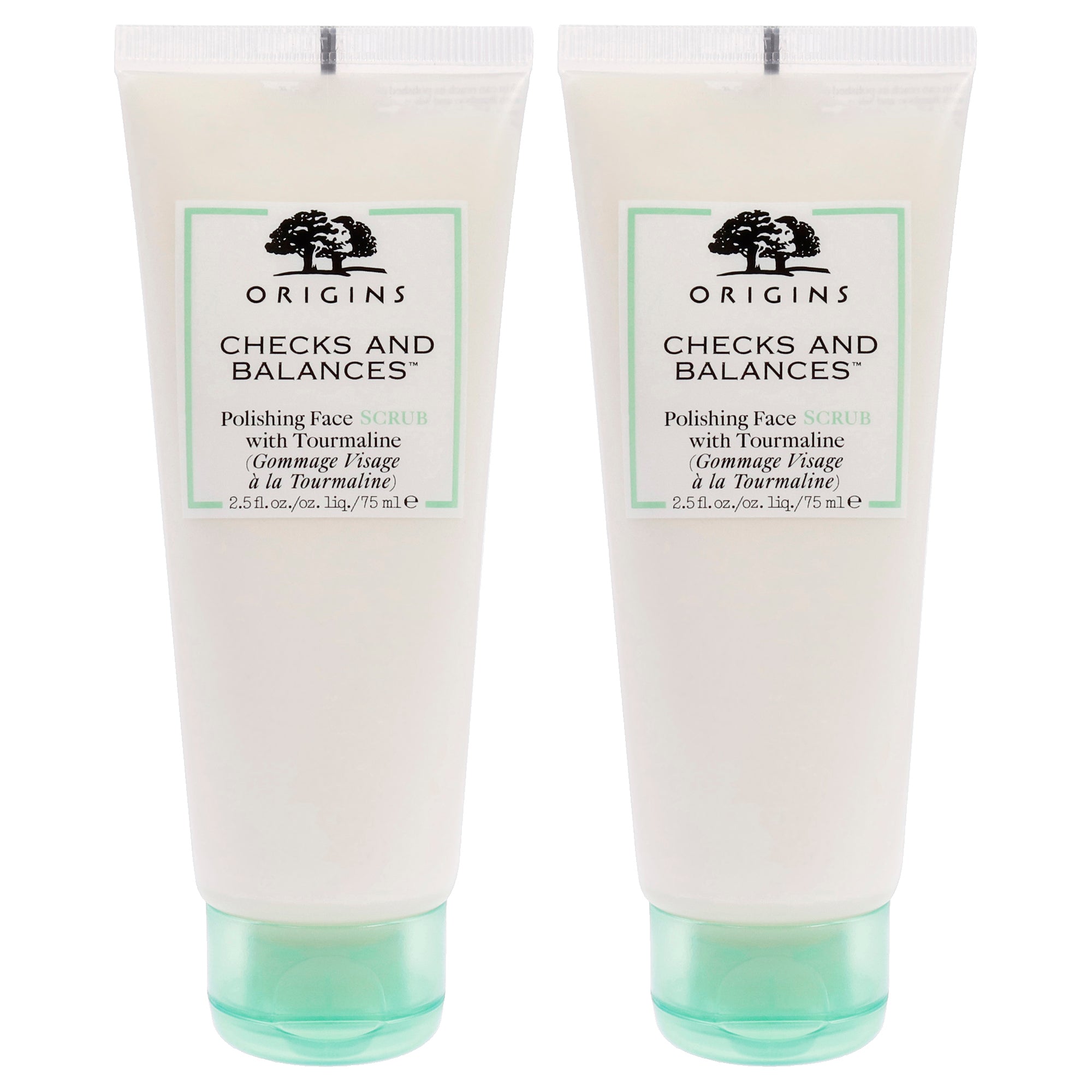 Checks and Balances Face Scrub by Origins for Unisex - 2.5 oz Scrub - Pack of 2