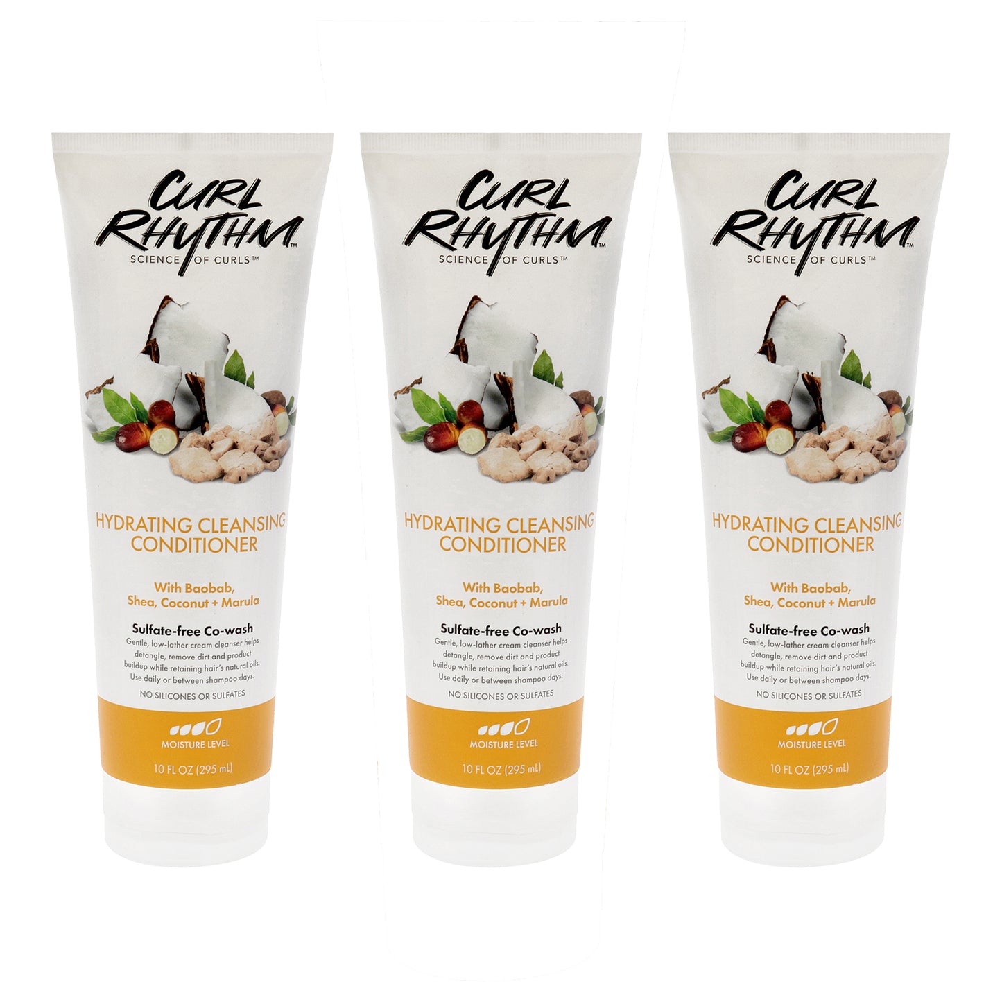 Hydrating Cleanser Conditioner by Curl Rhythm for Women - 10 oz Conditioner - Pack of 3