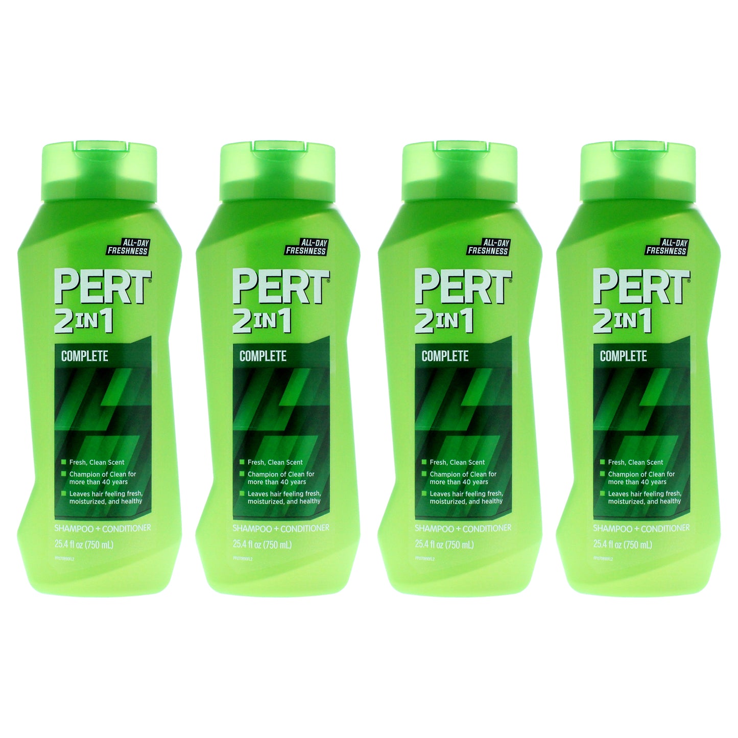 2 in 1 Complete Shampoo and Conditioner For Normal Hair by Pert for Unisex - 25.4 oz Shampoo and Conditioner - Pack of 4