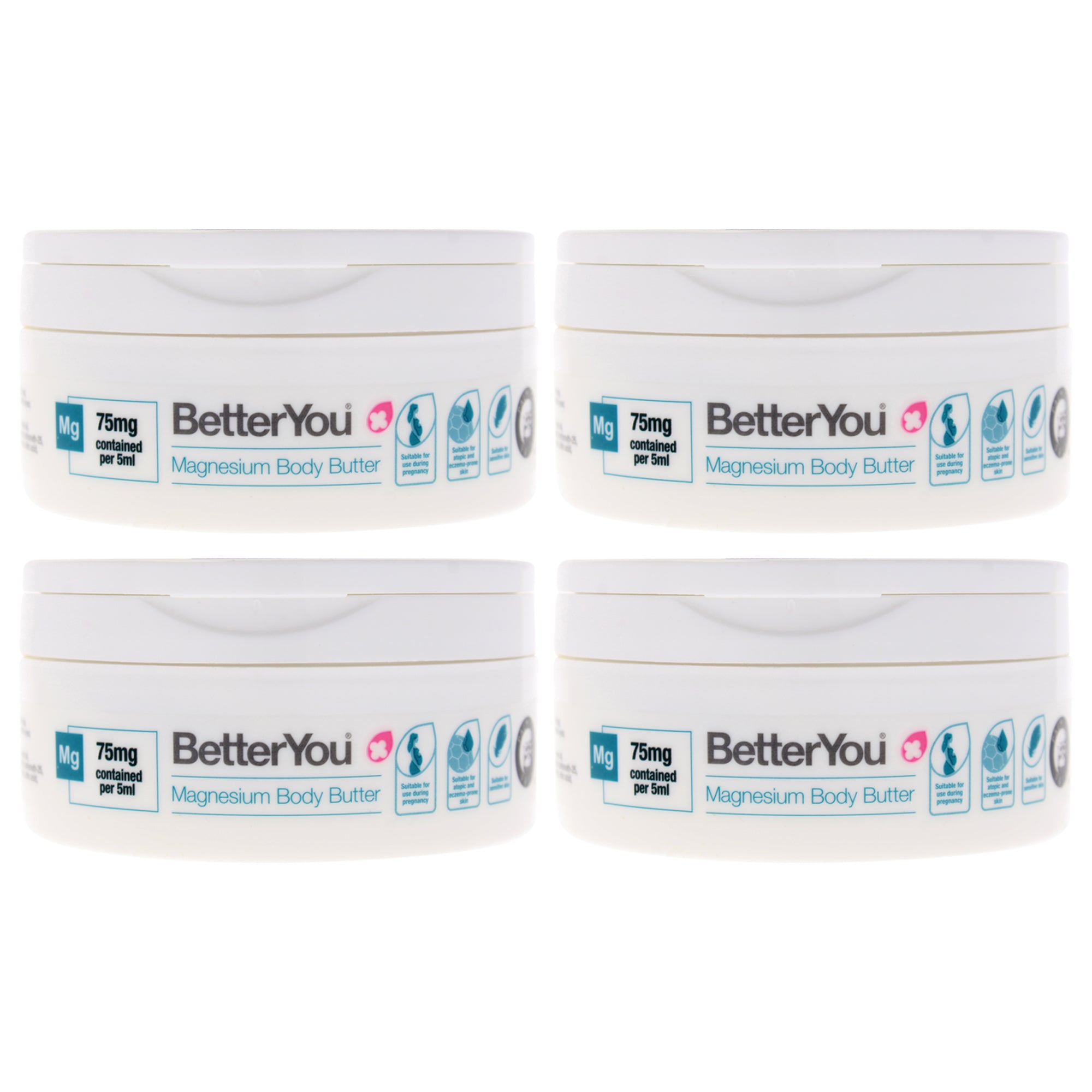 Magnesium Body Butter by BetterYou of Unisex - 6.76 oz Body Butter - Pack of 4