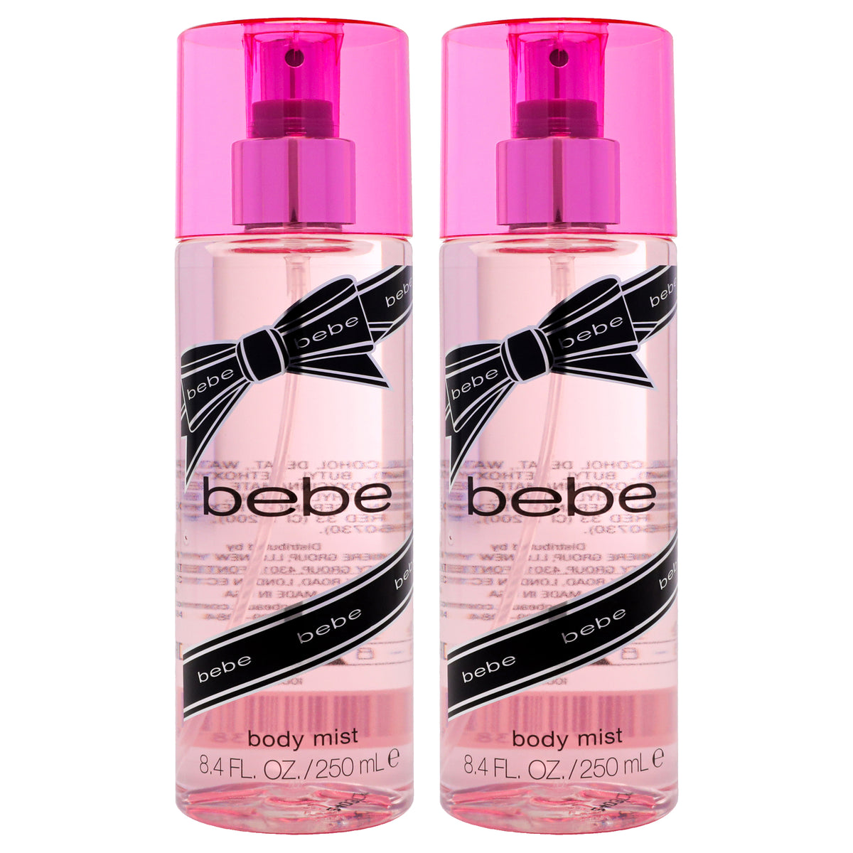 Bebe Silver by Bebe for Women - 8.4 oz Body Mist - Pack of 2