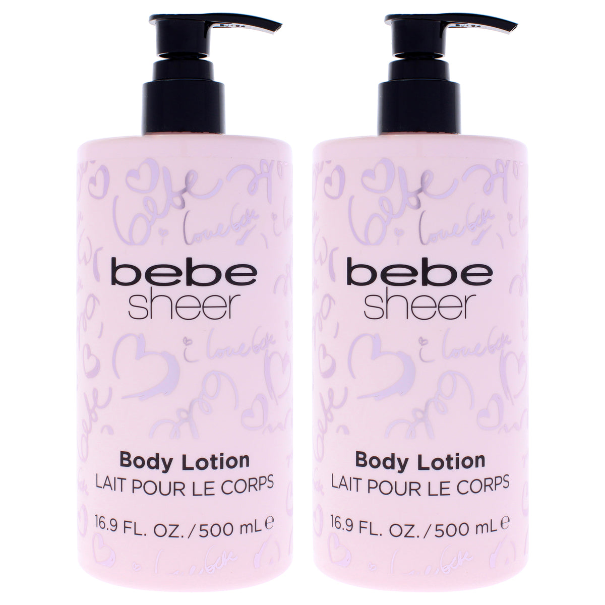 Bebe Sheer by Bebe for Women - 16.9 oz Body Lotion - Pack of 2