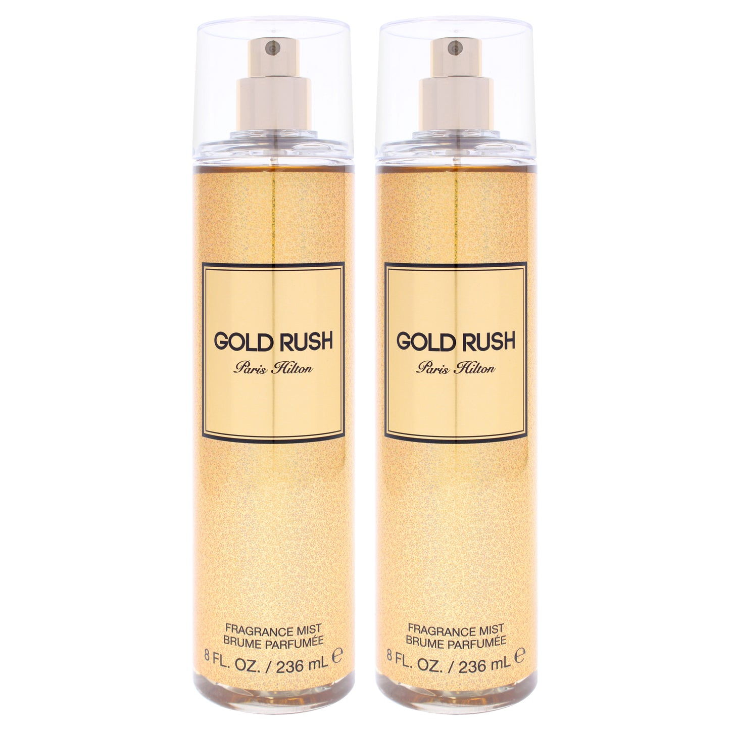 Gold Rush by Paris Hilton for Women - 8 oz Body Mist - Pack of 2