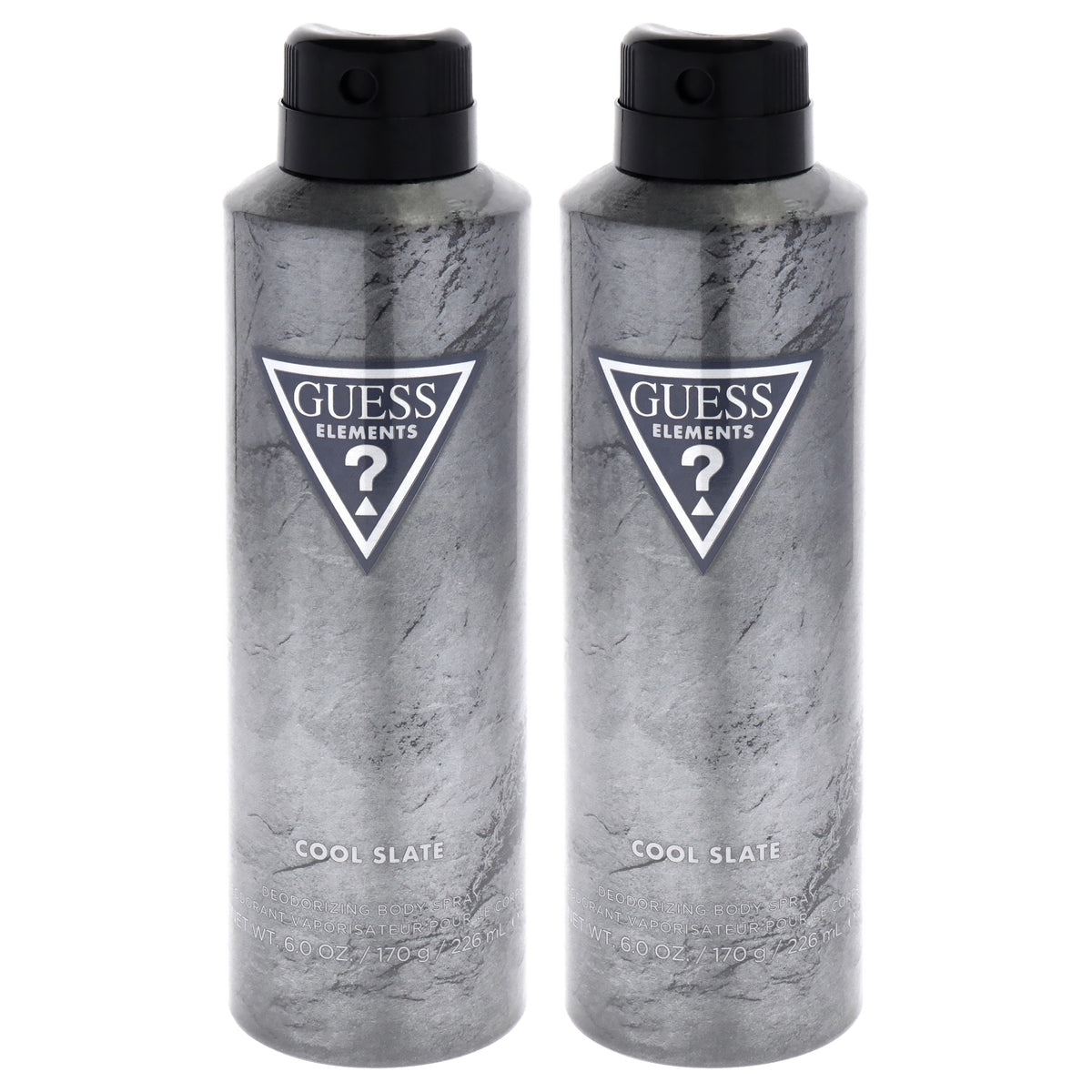 Guess Elements - Cool Slate by Guess for Men - 6 oz Body Spray - Pack of 2