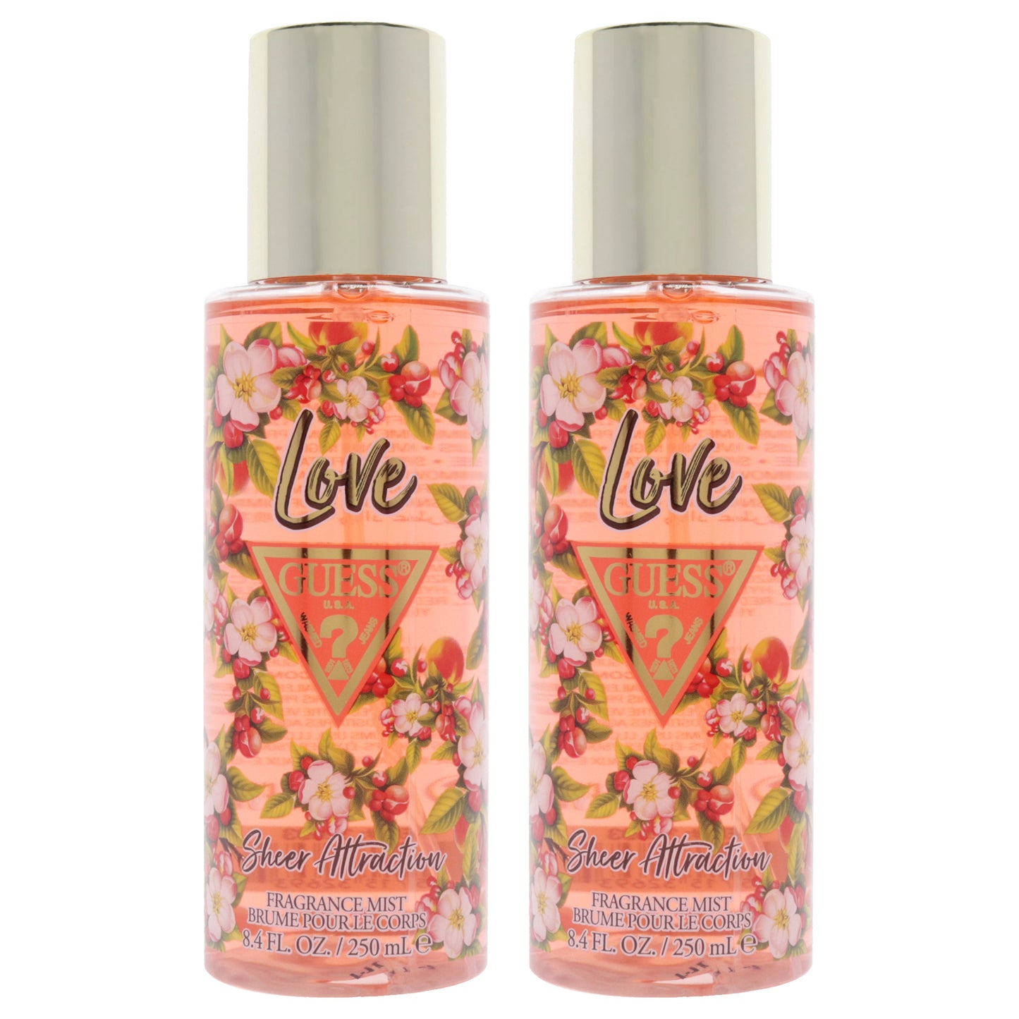 Guess Love Sheer Attraction - Pack of 2 8.4 oz Fragrance Mist