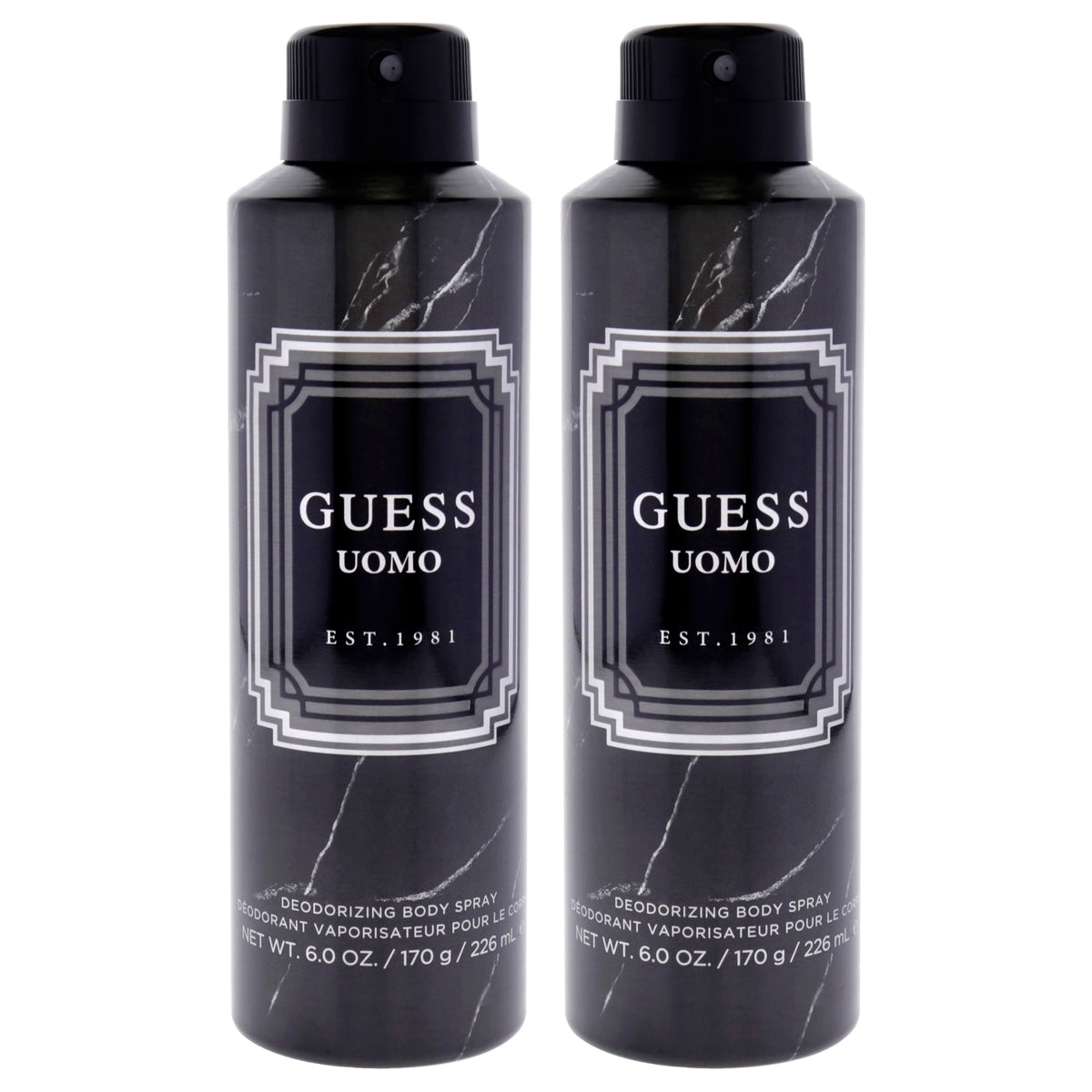 Guess Uomo by Guess for Men - 6 oz Body Spray - Pack of 2
