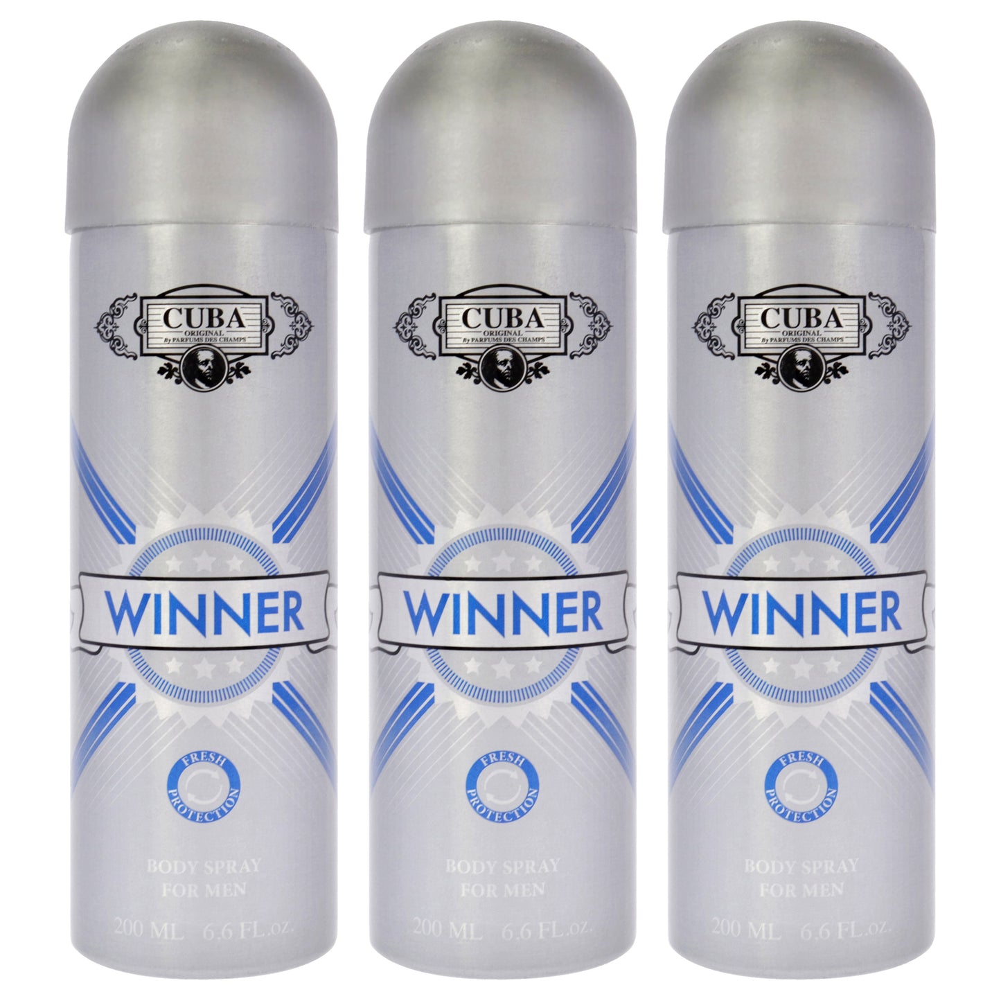 Cuba Winner - Pack of 3 6.6 oz Body Spray