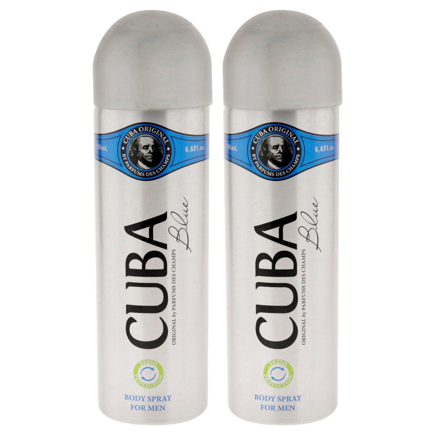 Cuba Blue - Pack of 2 6.6 oz Body Spray