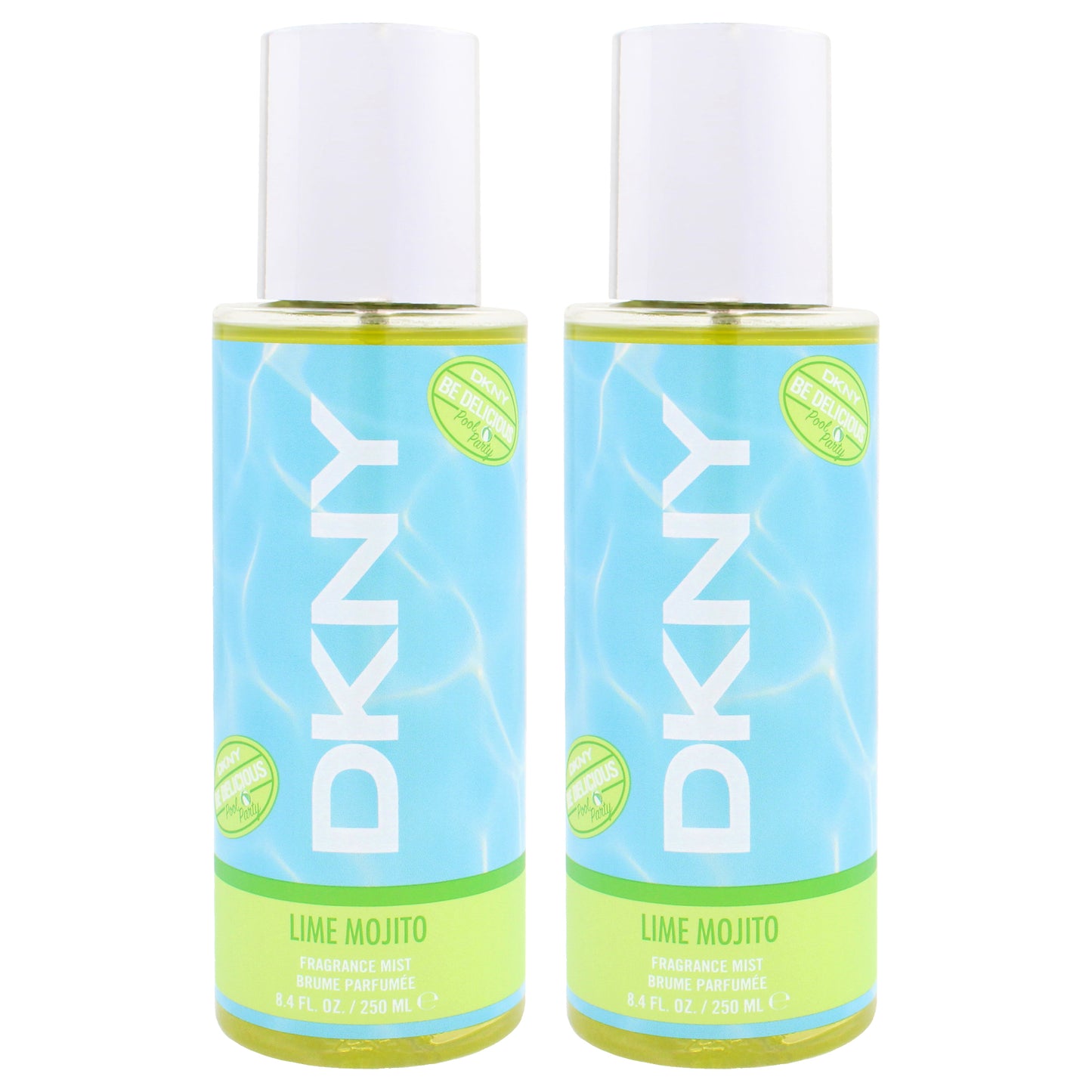 DKNY Be Delicious Pool Party - Lime Mojito by Donna Karan for Women - 8.4 oz Fragrance Mist - Pack of 2