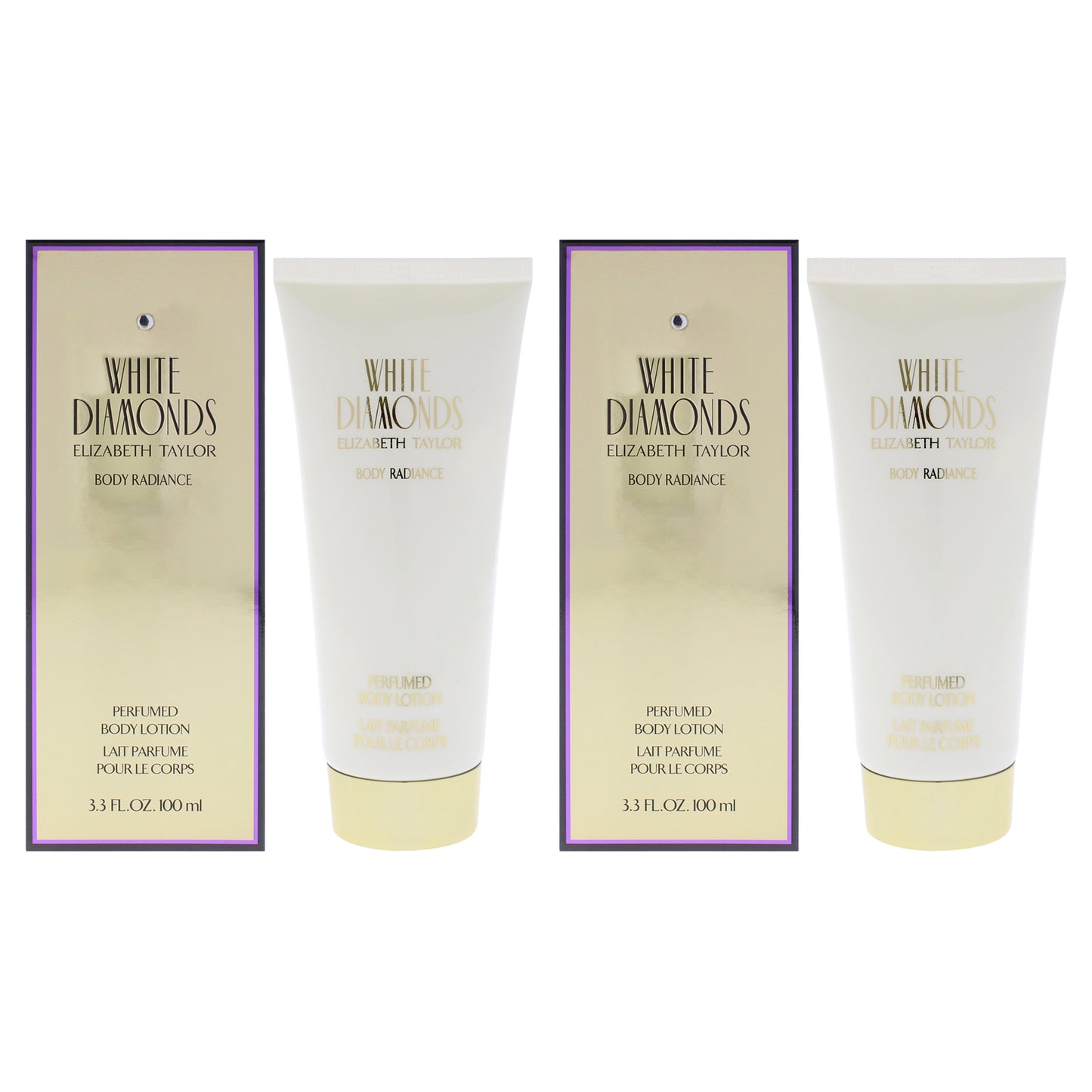 White Diamonds - Pack of 2 3.3 oz Body Lotion