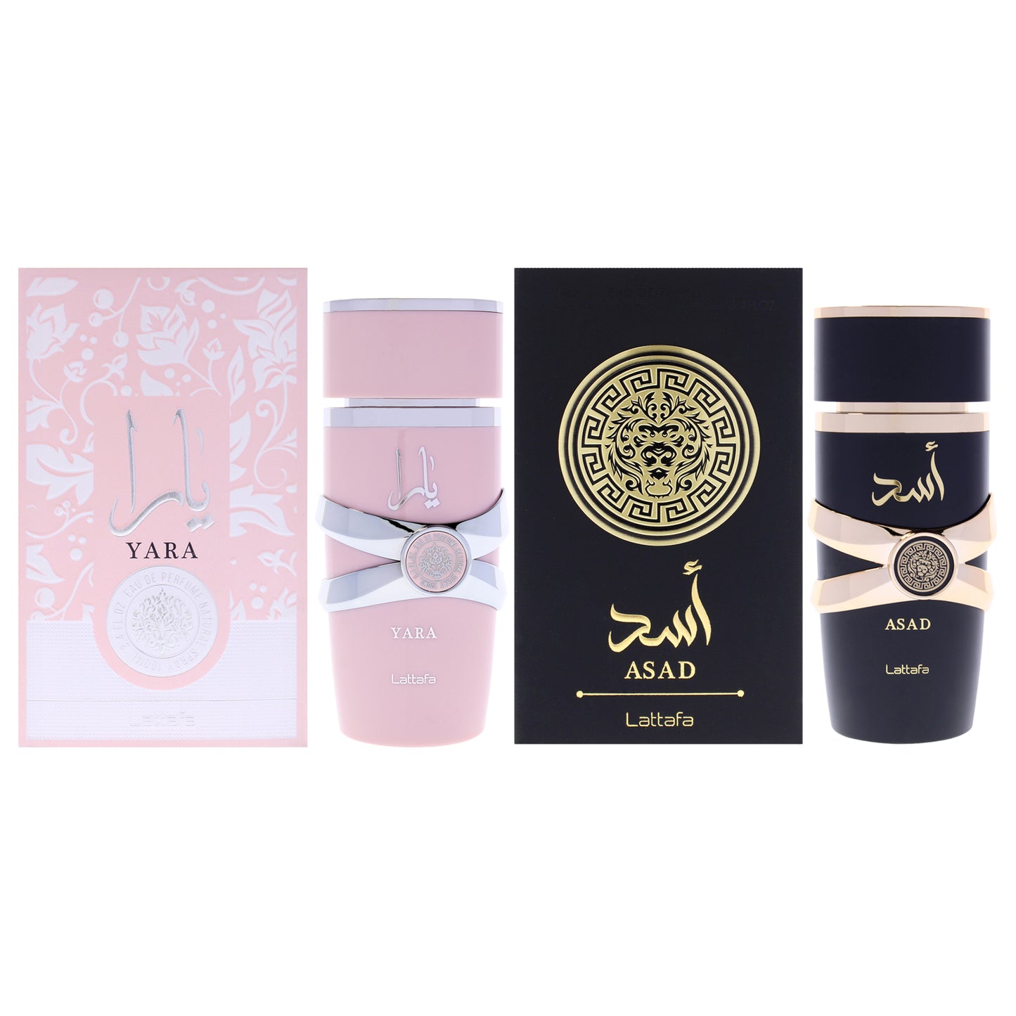 Lattafa Kit 2 Pc Kit 3.4oz Asad EDP Spray