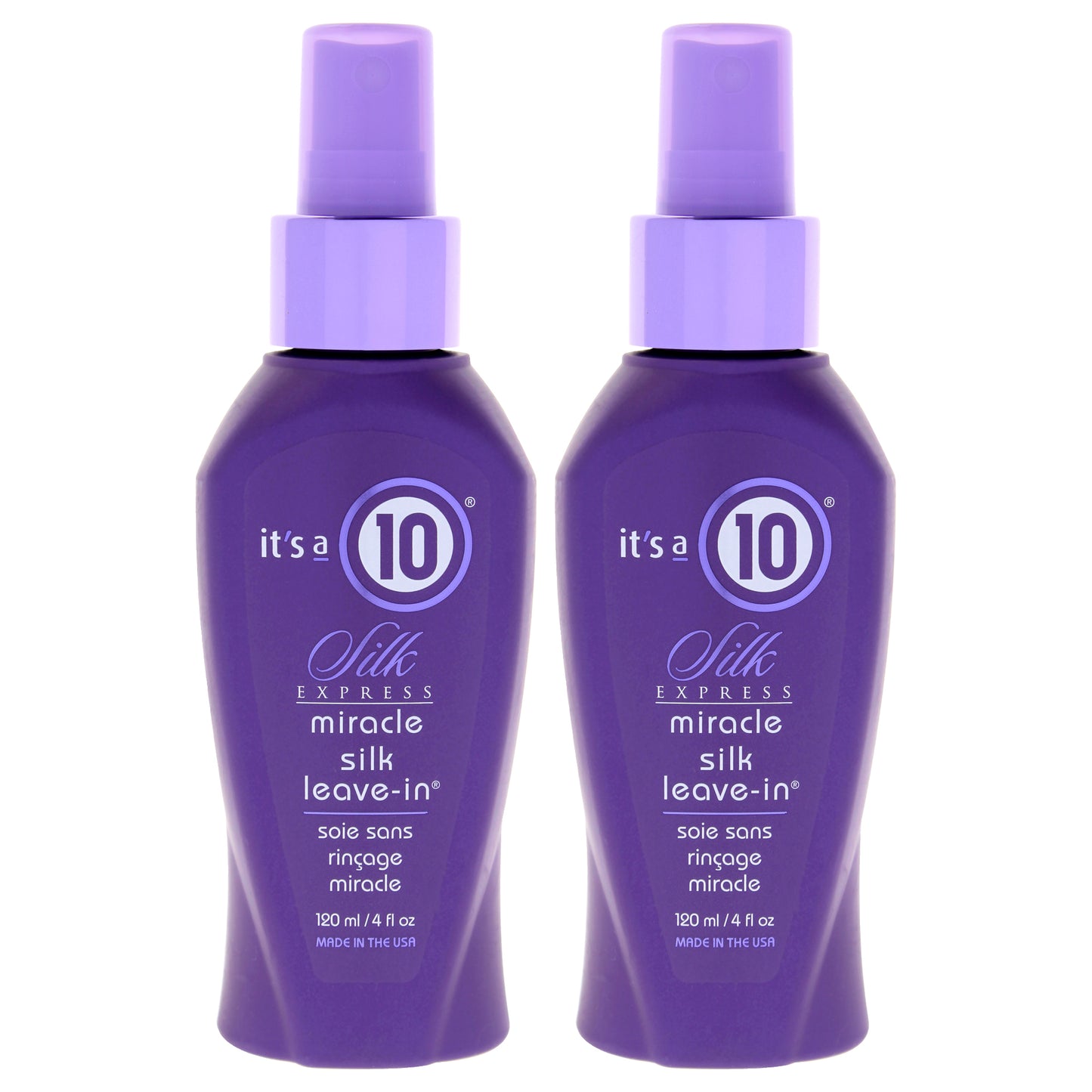 Silk Express Miracle Silk Leave-In by Its A 10 for Unisex - 4 oz Conditioner - Pack of 2