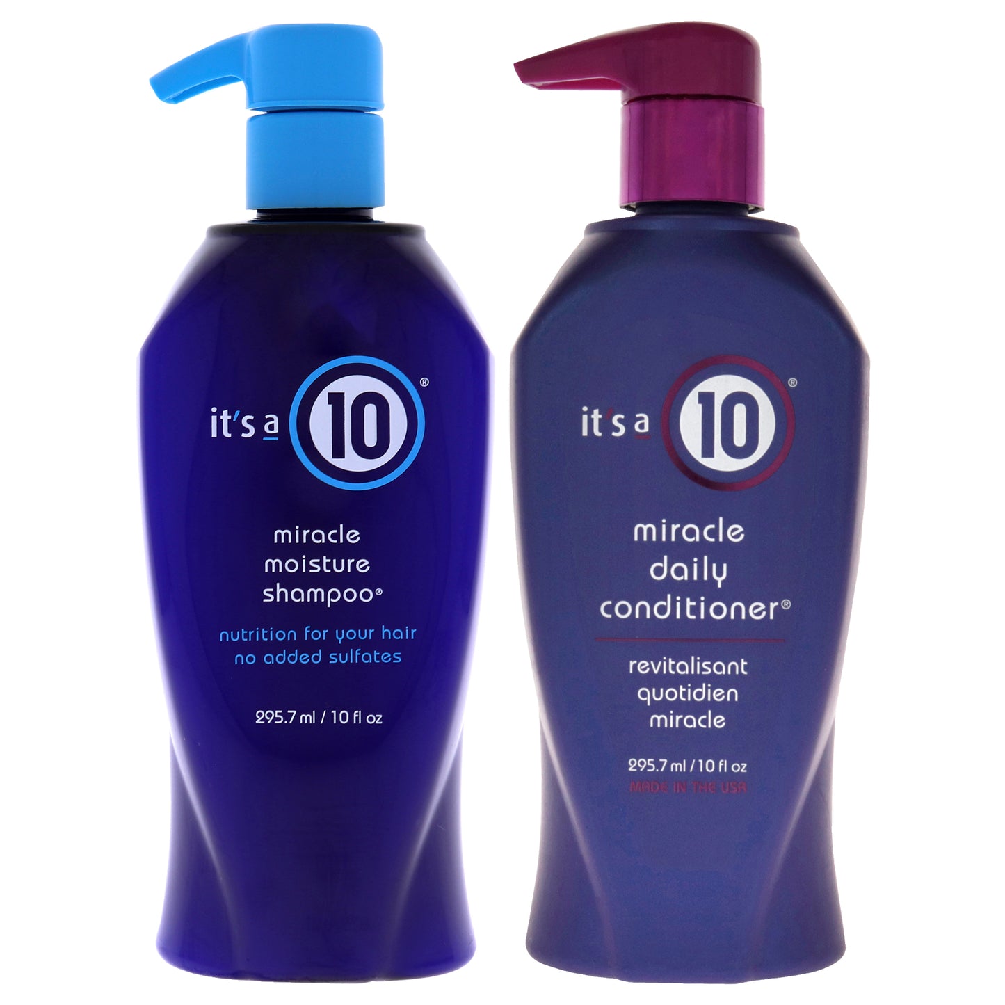 Its A 10 Kit by Its A 10 for Unisex - 2 Pc Kit 10oz Miracle Moisture Shampoo, 10oz Miracle Daily Conditioner