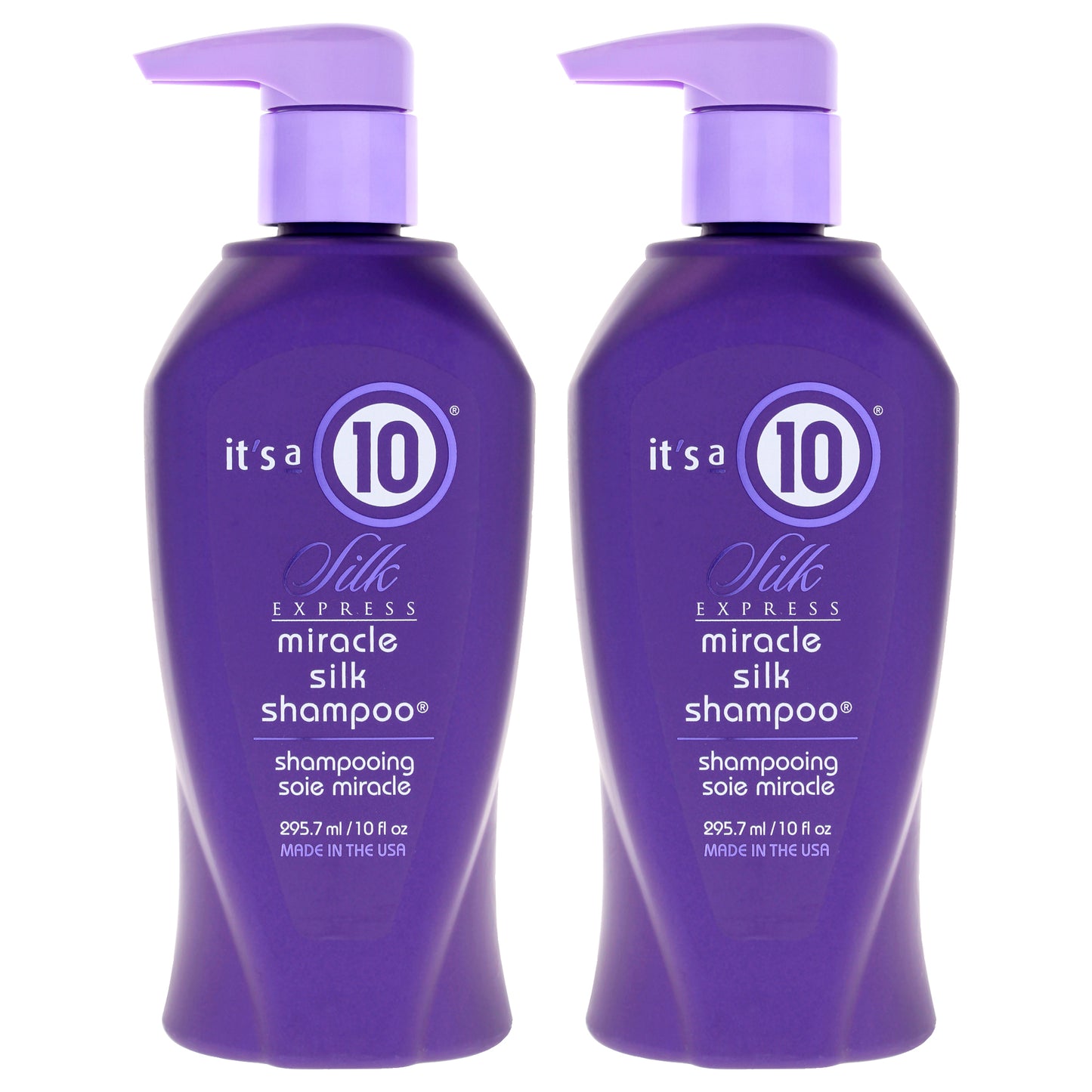 Silk Express Miracle Silk Shampoo by Its A 10 for Unisex - 10 oz Shampoo - Pack of 2