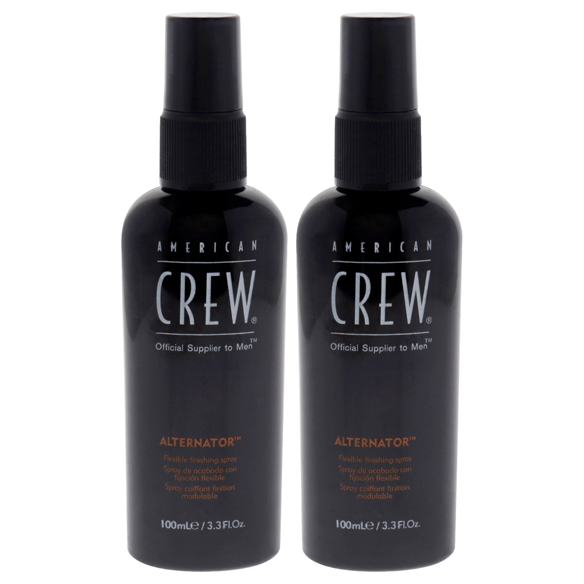 Alternator Flexible Styling and Finishing Spray by American Crew for Men - 3.3 oz Hair Spray - Pack of 2