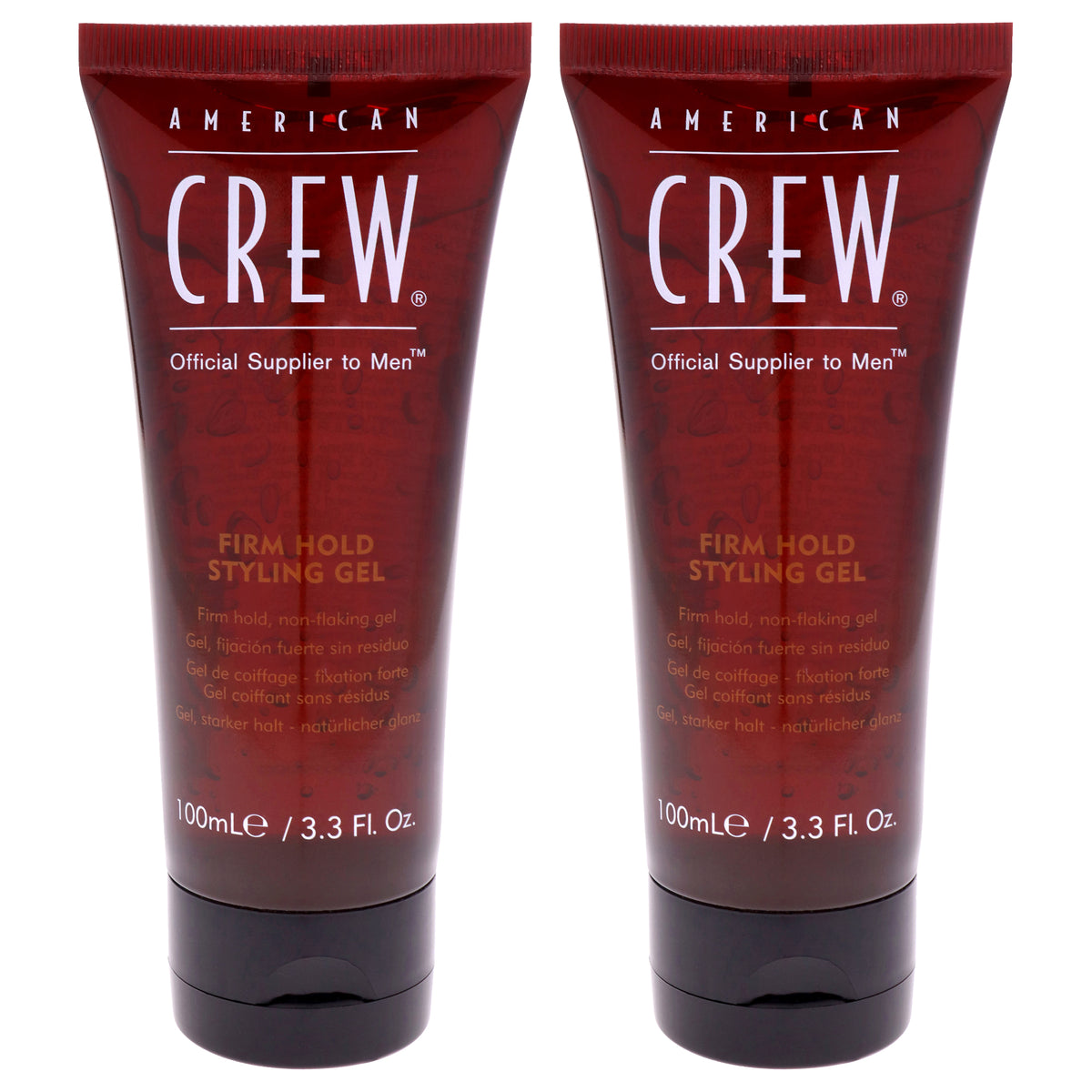 Firm Hold Styling Gel by American Crew for Men - 3.3 oz Gel - Pack of 2