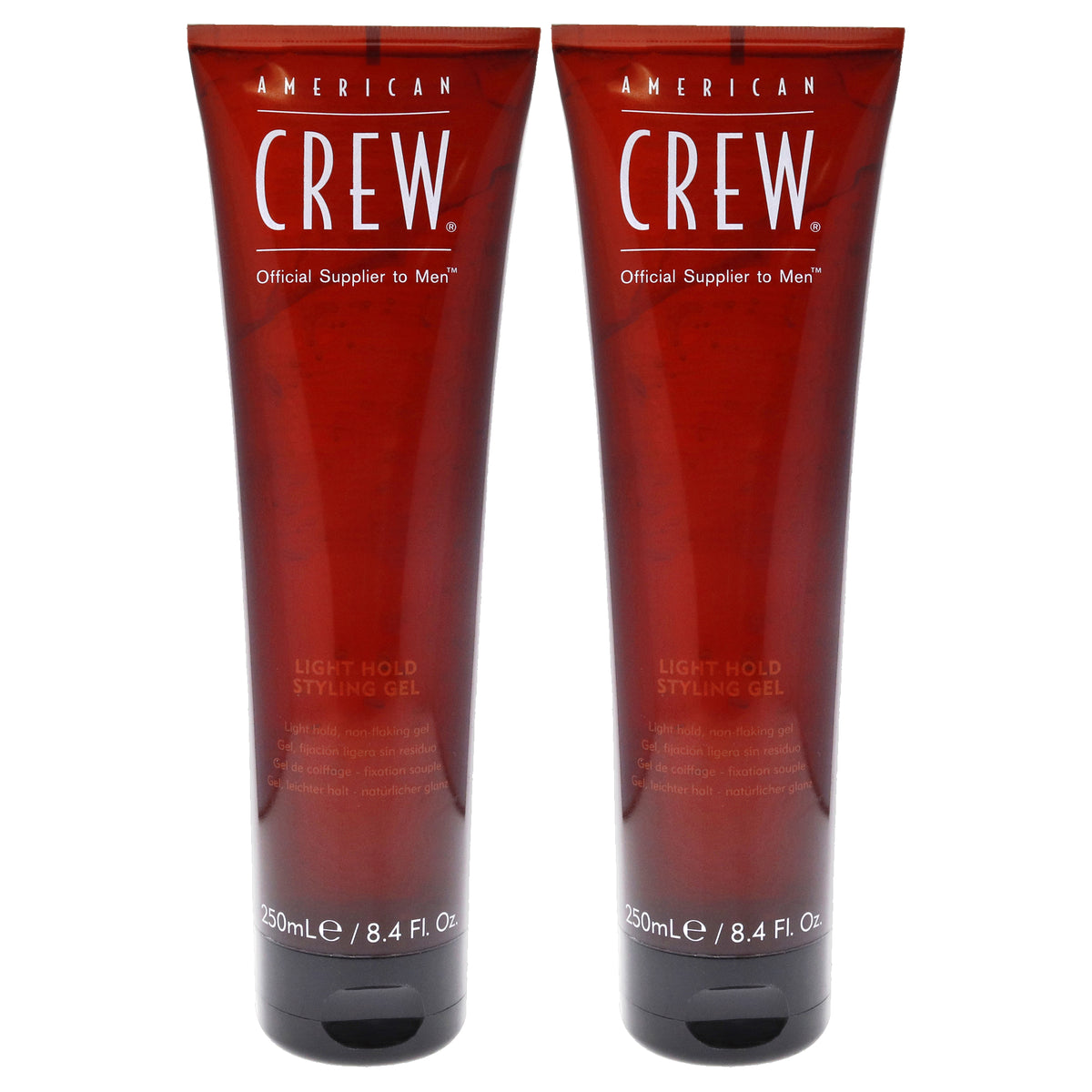 Light Hold Styling Gel by American Crew for Men - 8.4 oz Gel - Pack of 2