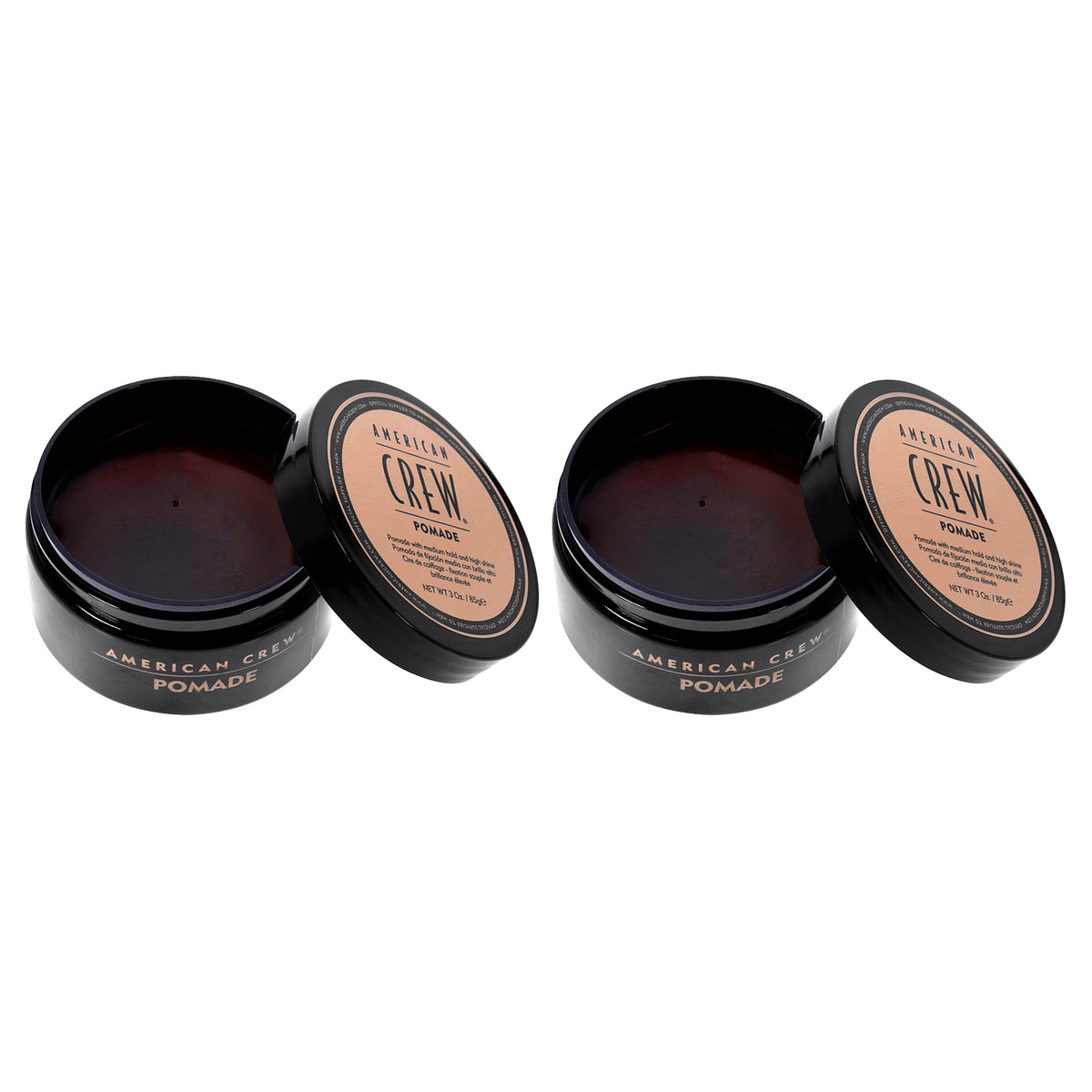 Pomade by American Crew for Men - 3 oz Pomade - Pack of 2
