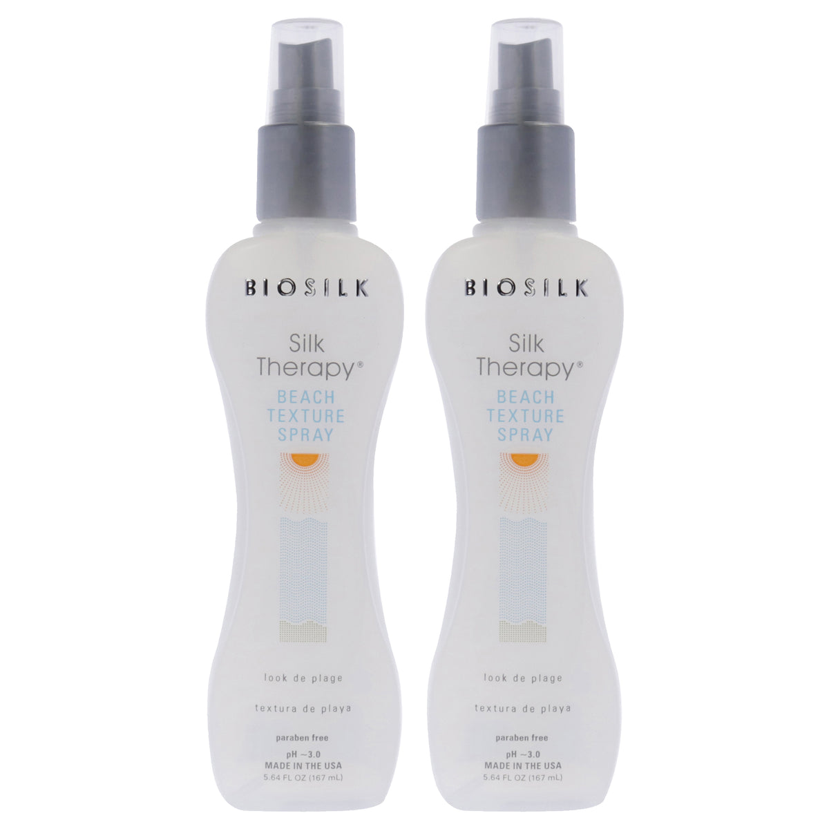 Beach Texture Spray by Biosilk for Unisex - 5.64 oz Hair Spray - Pack of 2