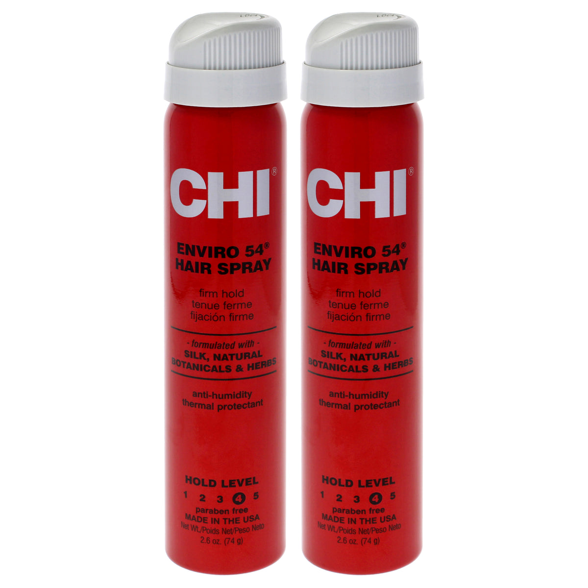 Enviro 54 Firm Hold Hair Spray by CHI for Unisex - 2.6 oz Hair Spray - Pack of 2