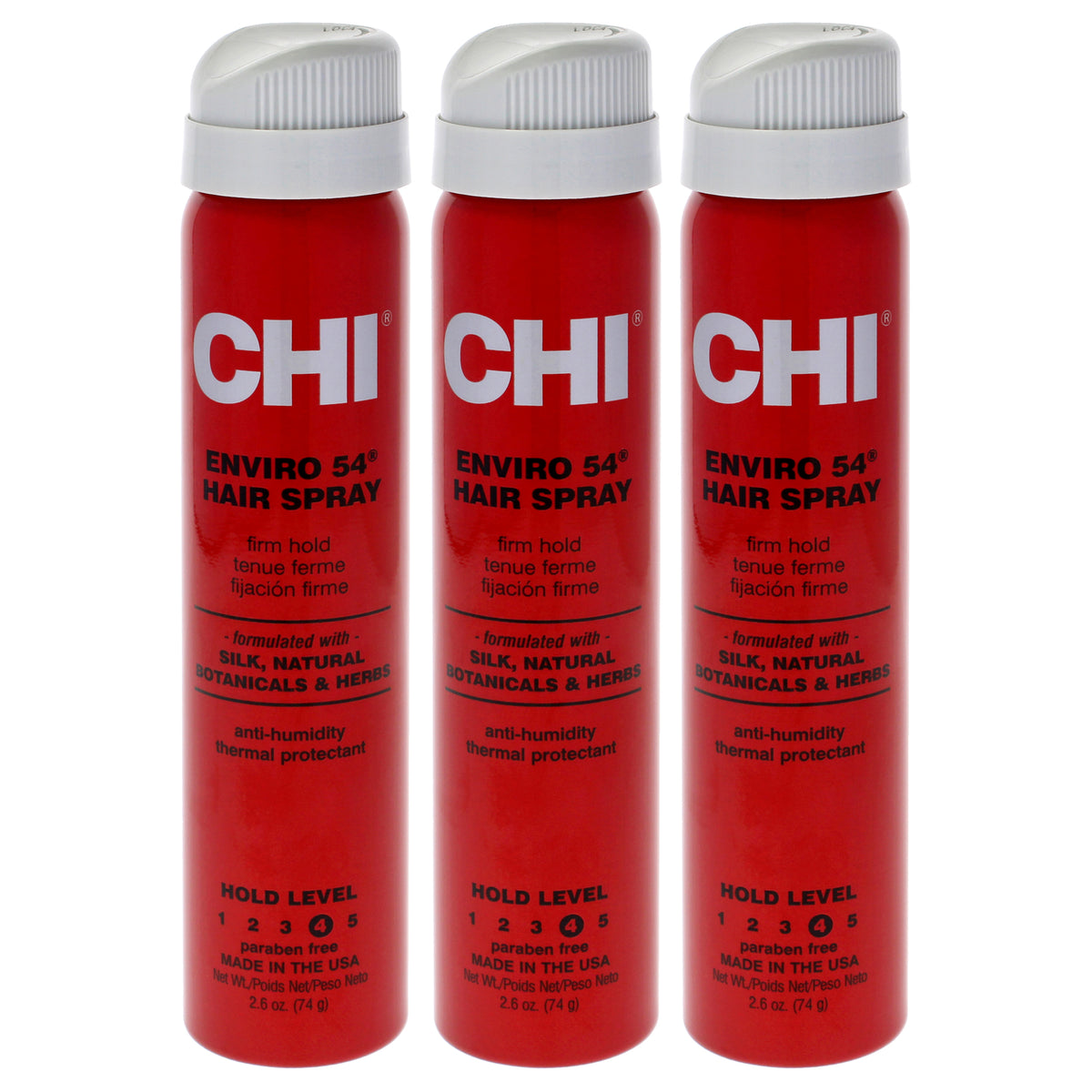 Enviro 54 Firm Hold Hair Spray by CHI for Unisex - 2.6 oz Hair Spray - Pack of 3