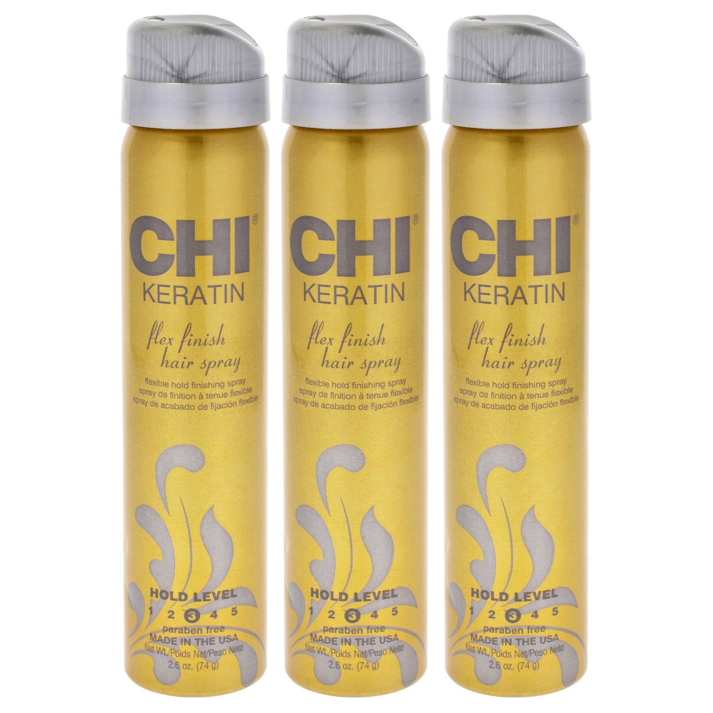 Keratin Flex Finish Hair Spray - Pack of 3 2.6 oz Hair Spray