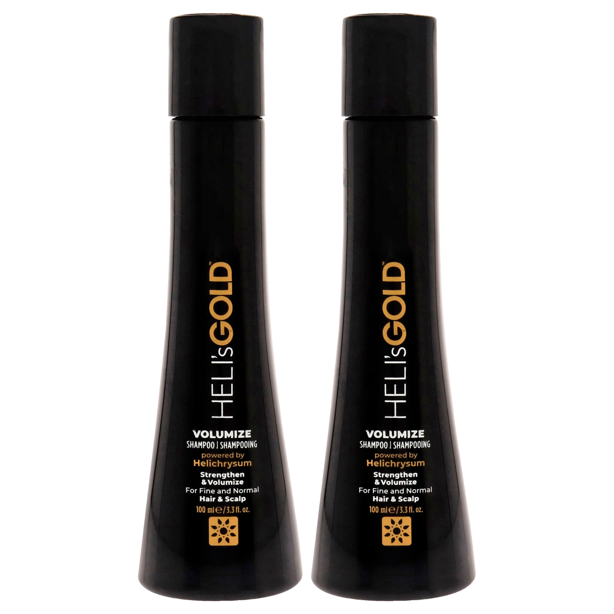 Volumize Shampoo by Helis Gold for Unisex - 3.3 oz Shampoo - Pack of 2
