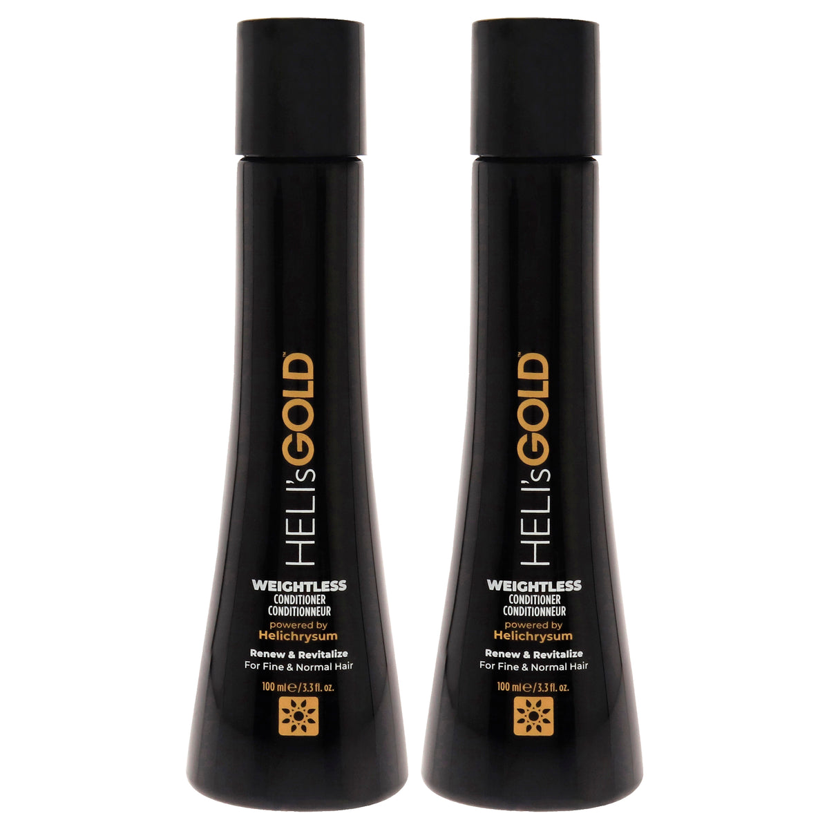 Weightless Conditioner by Helis Gold for Unisex - 3.3 oz Conditioner - Pack of 2