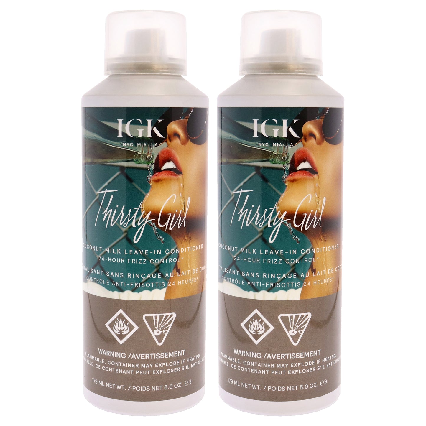 Thirsty Girl Coconut Milk Leave-In Conditioner - Pack of 2 5 oz Conditioner