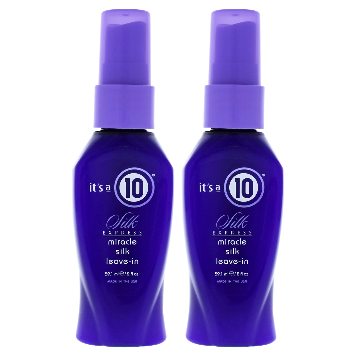Miracle Silk Express Leave-In by Its A 10 for Unisex - 2 oz Hair Spray - Pack of 2