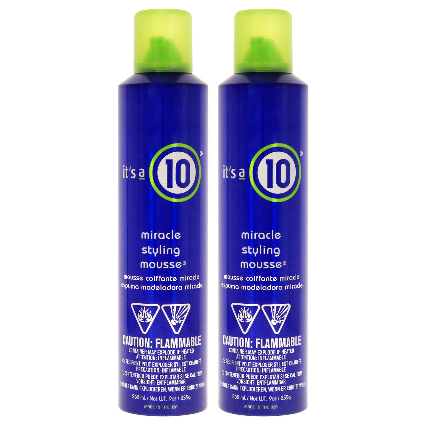 Miracle Styling Mousse by Its A 10 for Unisex - 9 oz Mousse - Pack of 2