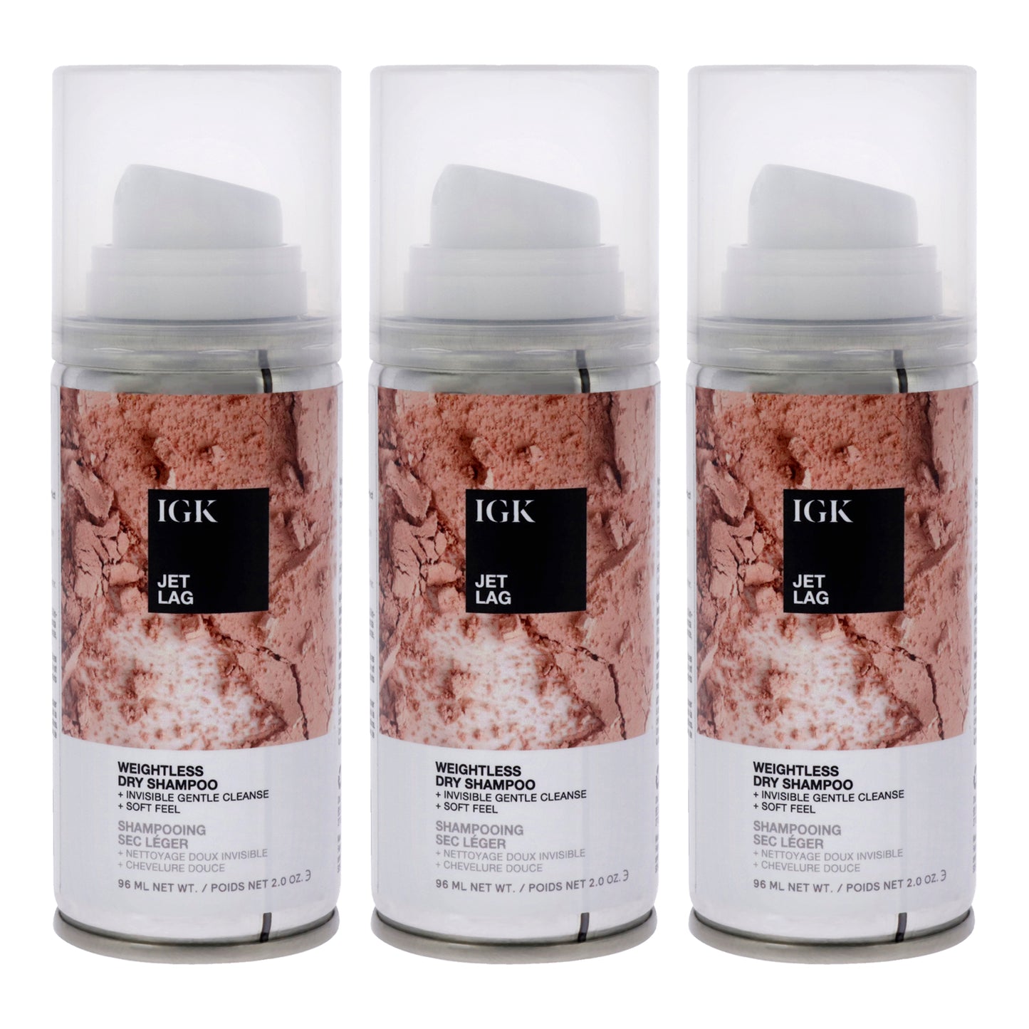 Jet Lag Weightless Dry Shampoo - Pack of 3 2 oz Dry Shampoo