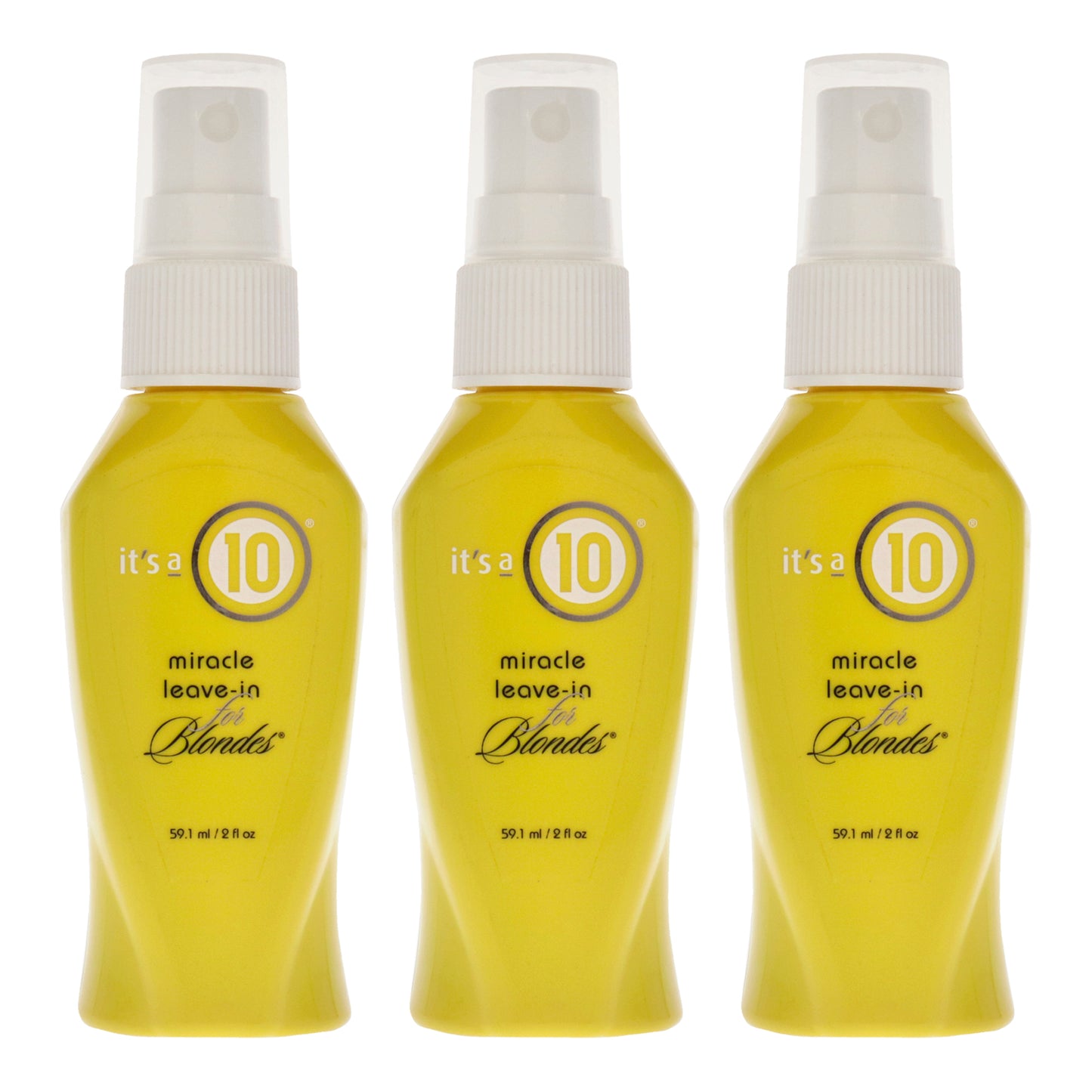 Miracle Leave-In for Blondes by Its A 10 for Unisex - 2 oz Treatment - Pack of 3