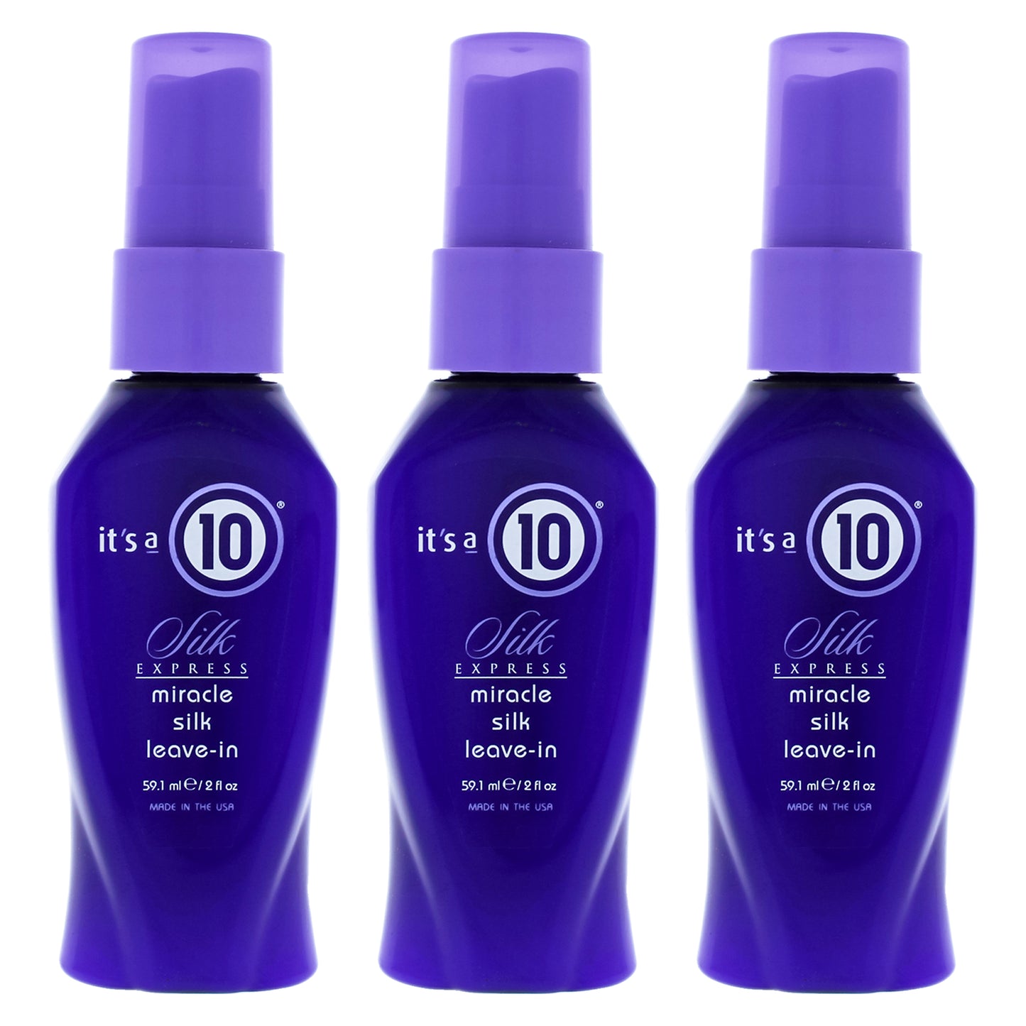 Miracle Silk Express Leave-In by Its A 10 for Unisex - 2 oz Hair Spray - Pack of 3