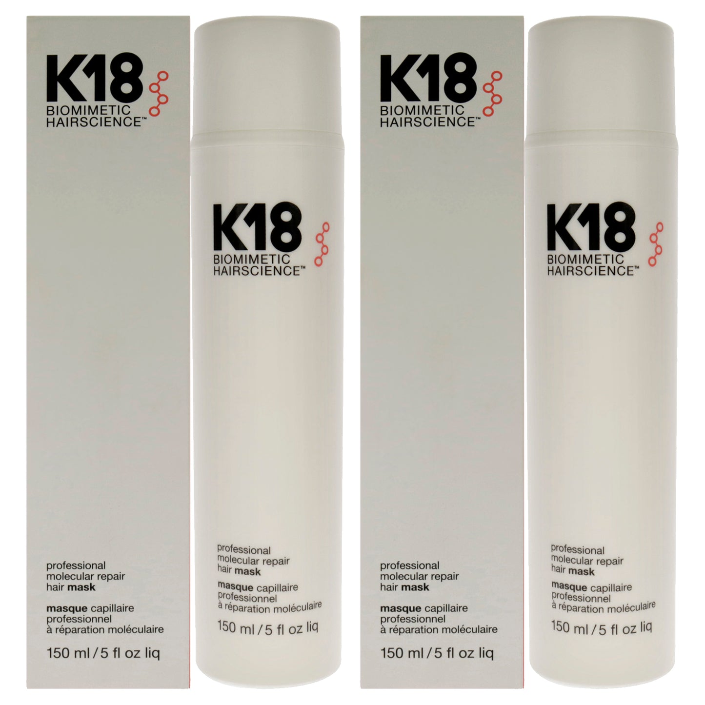 Professional Molecular Repair Hair Mask - Pack of 2 5 oz Masque