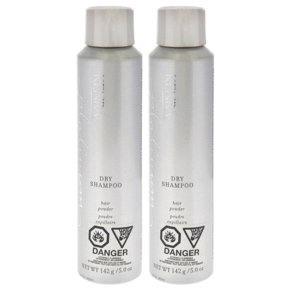 Platinum Dry Shampoo by Kenra for Unisex - 5 oz Dry Shampoo - Pack of 2